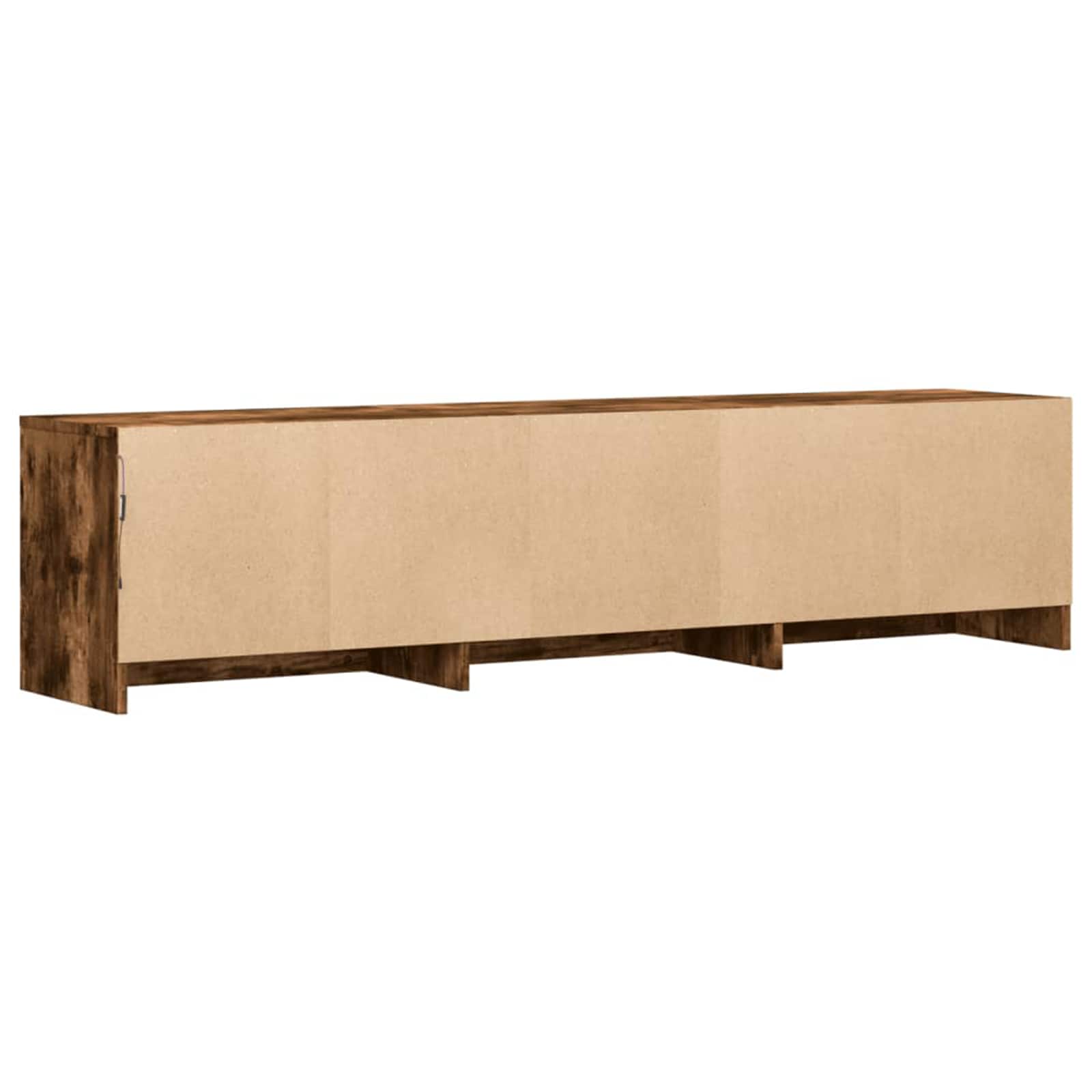 Meuble TV Chêne fumé 165 x 34 x 40 cm Bois d'ingénierie - XIOS