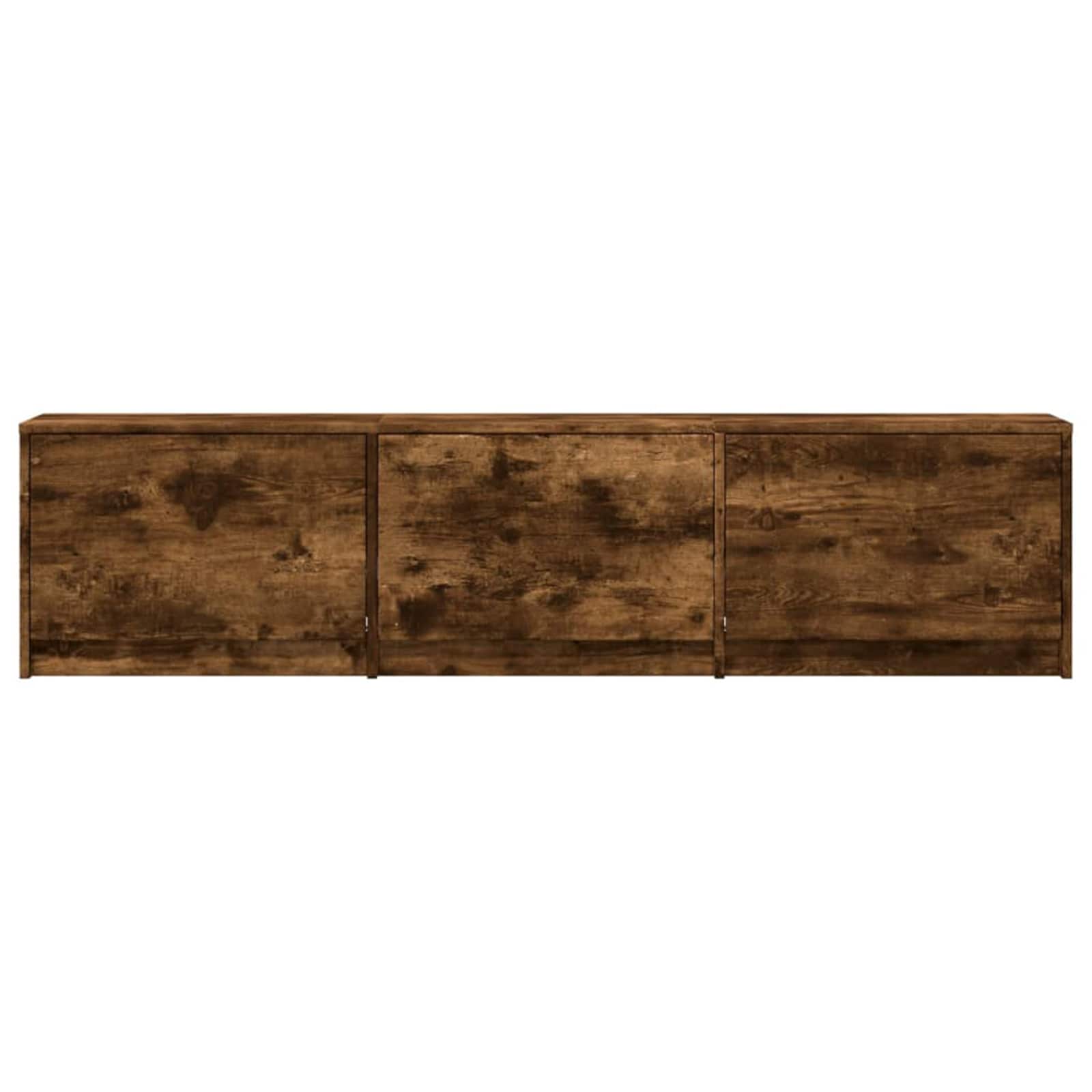 Meuble TV Chêne fumé 165 x 34 x 40 cm Bois d'ingénierie - XIOS