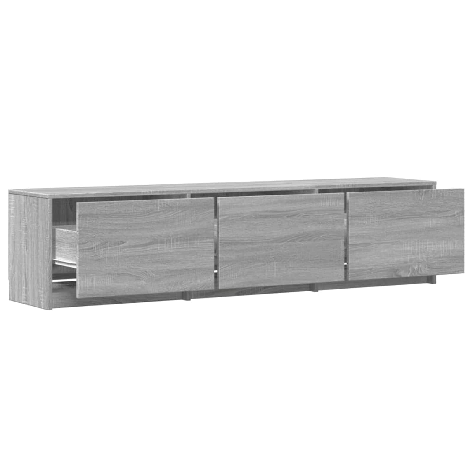 Meuble TV Gris Sonoma 165 x 34 x 40 cm Bois d'ingénierie - XIOS