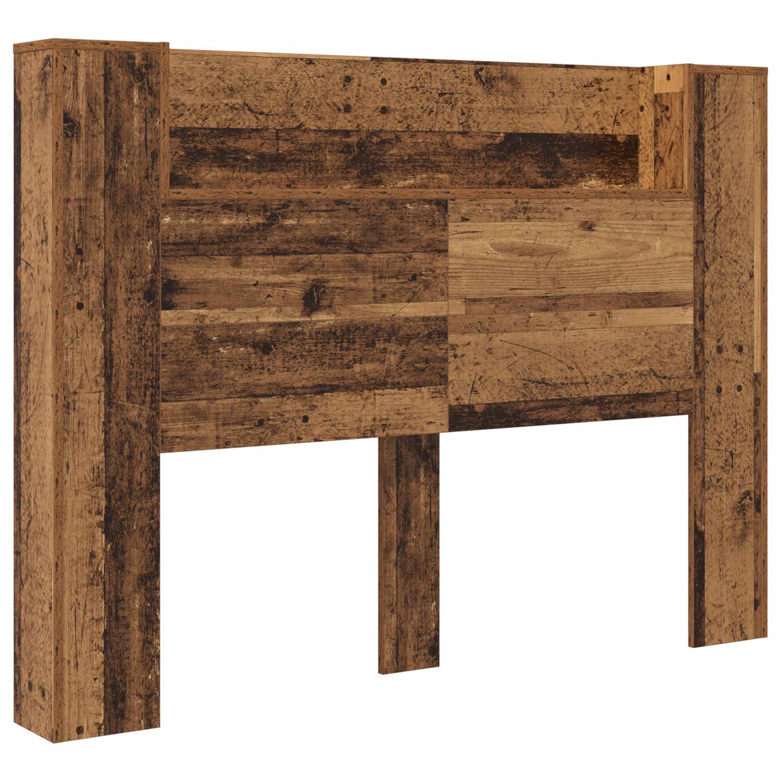 Cabinet de Tête de Lit avec LED Bois ancien Bois d'ingénierie - XIOS