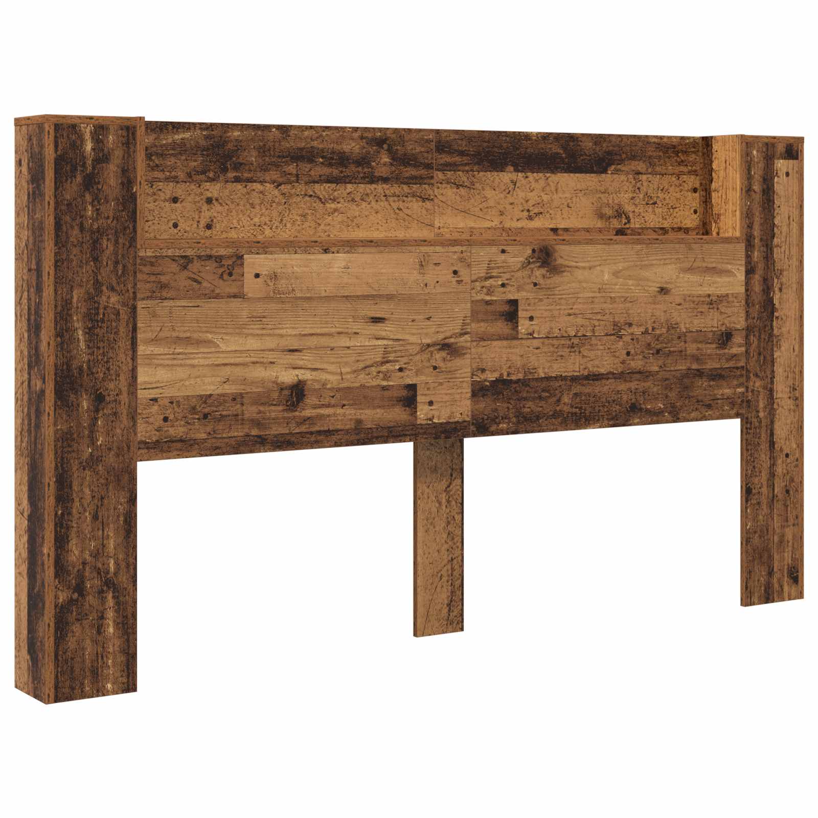 Cabinet de Tête de Lit avec LED Bois ancien Bois d'ingénierie - XIOS