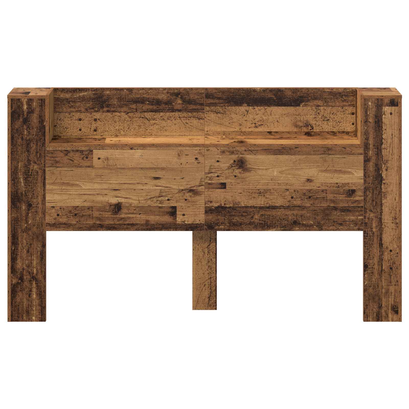 Cabinet de Tête de Lit avec LED Bois ancien Bois d'ingénierie - XIOS