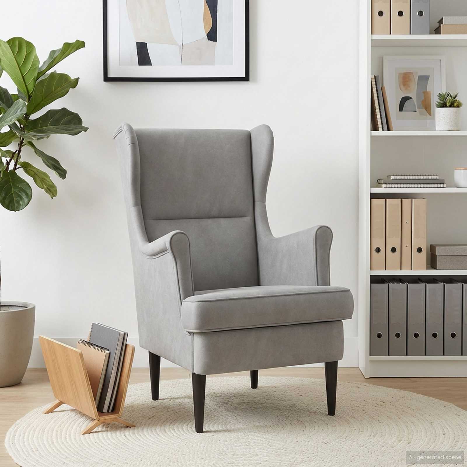 fauteuil Gris clair Velours
