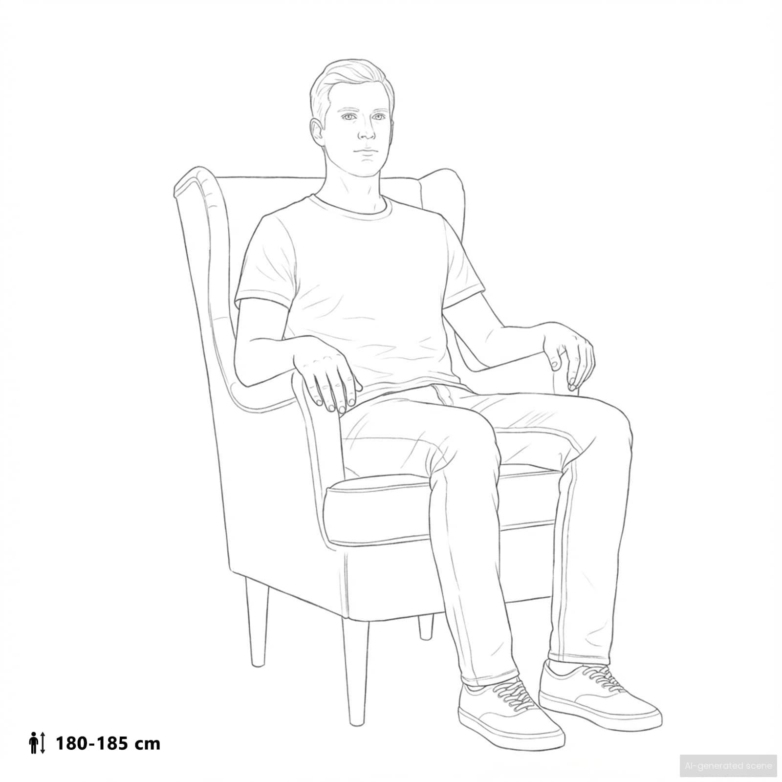 fauteuil Gris foncé Velours - XIOS