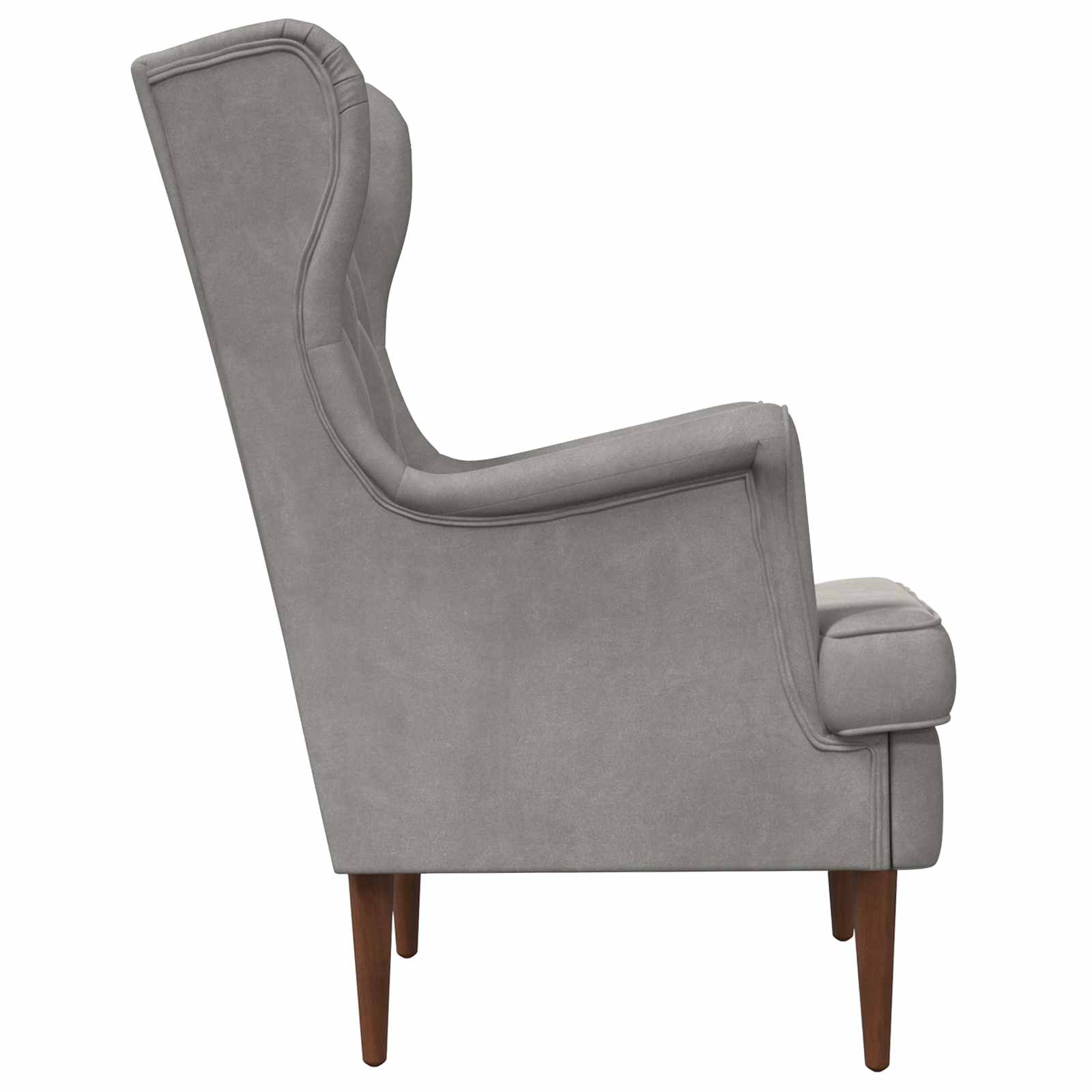 fauteuil Gris clair Velours - XIOS