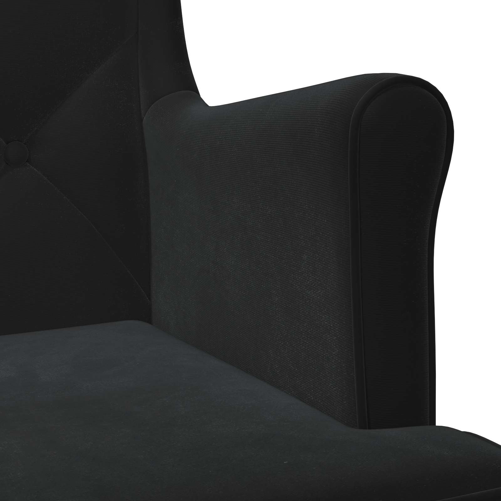 fauteuil Noir Velours - XIOS