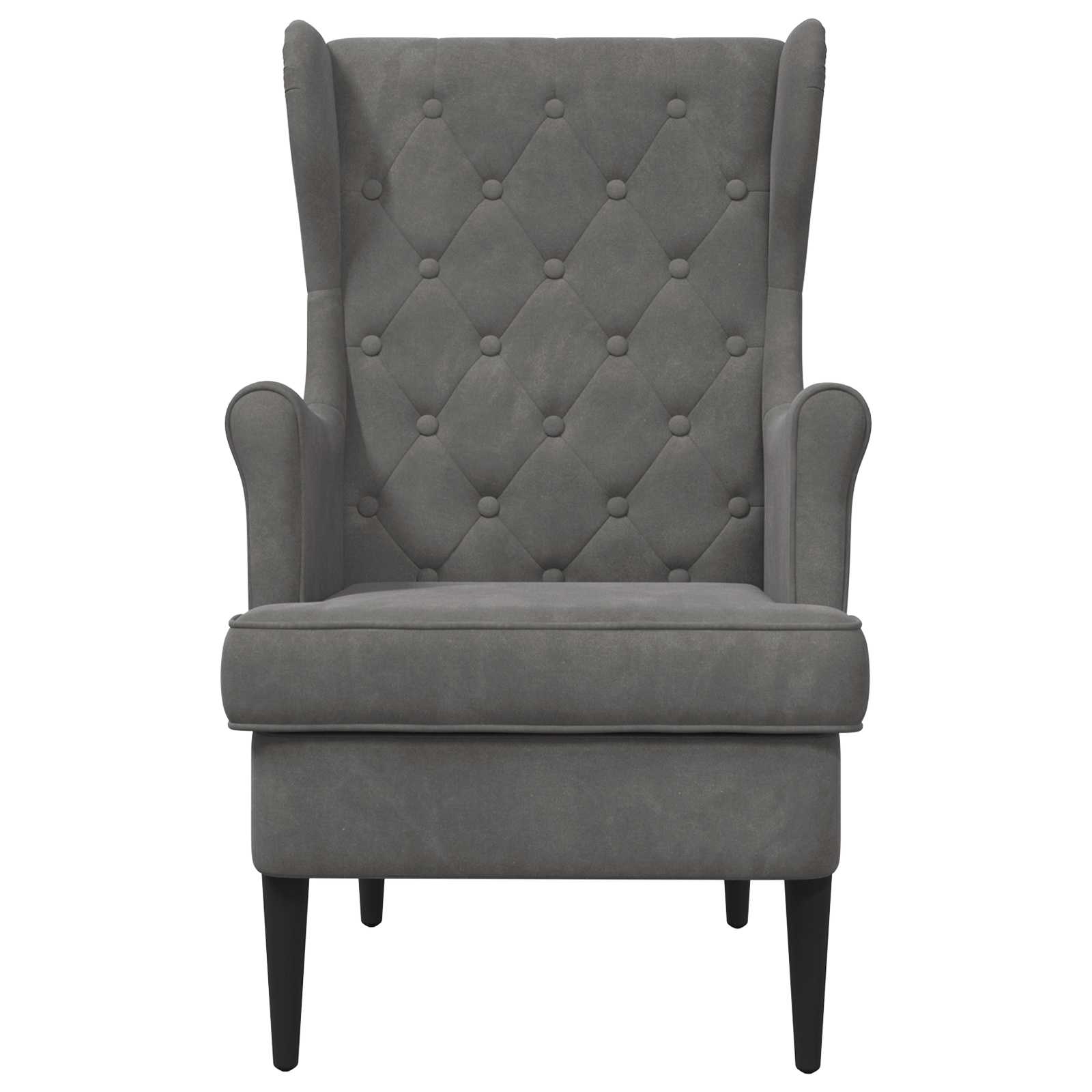 fauteuil Gris foncé Velours - XIOS