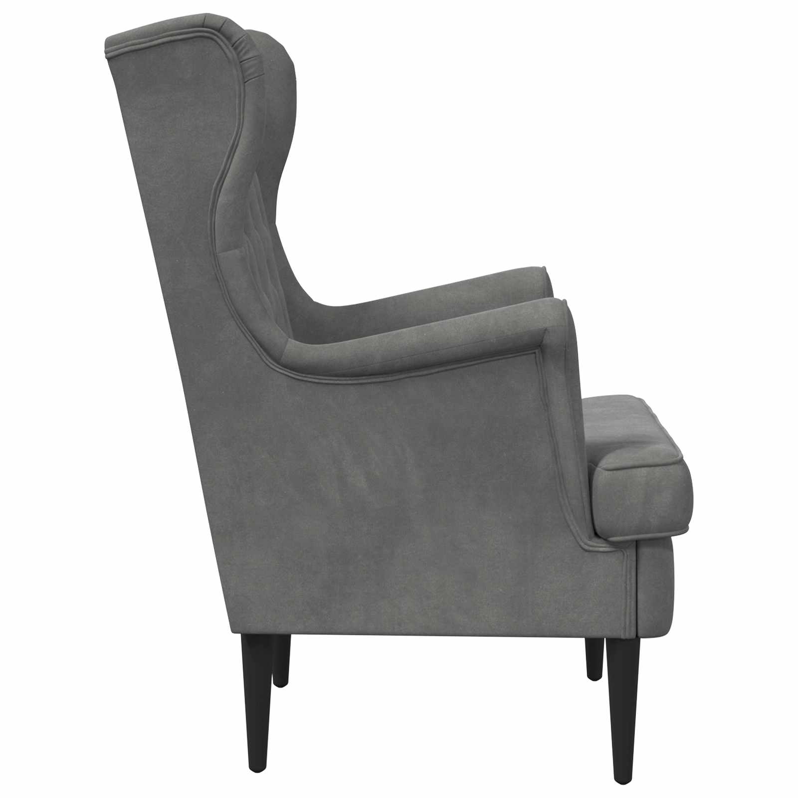 fauteuil Gris foncé Velours - XIOS