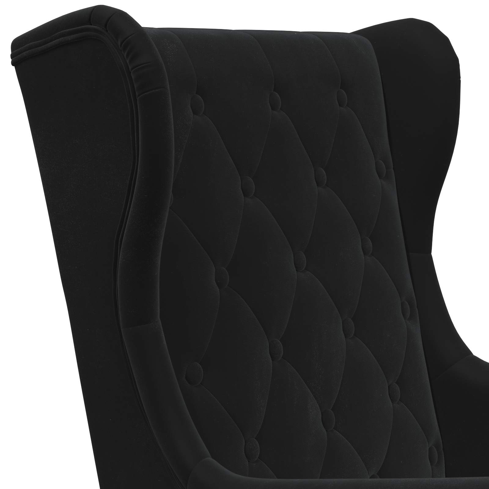 fauteuil Noir Velours - XIOS
