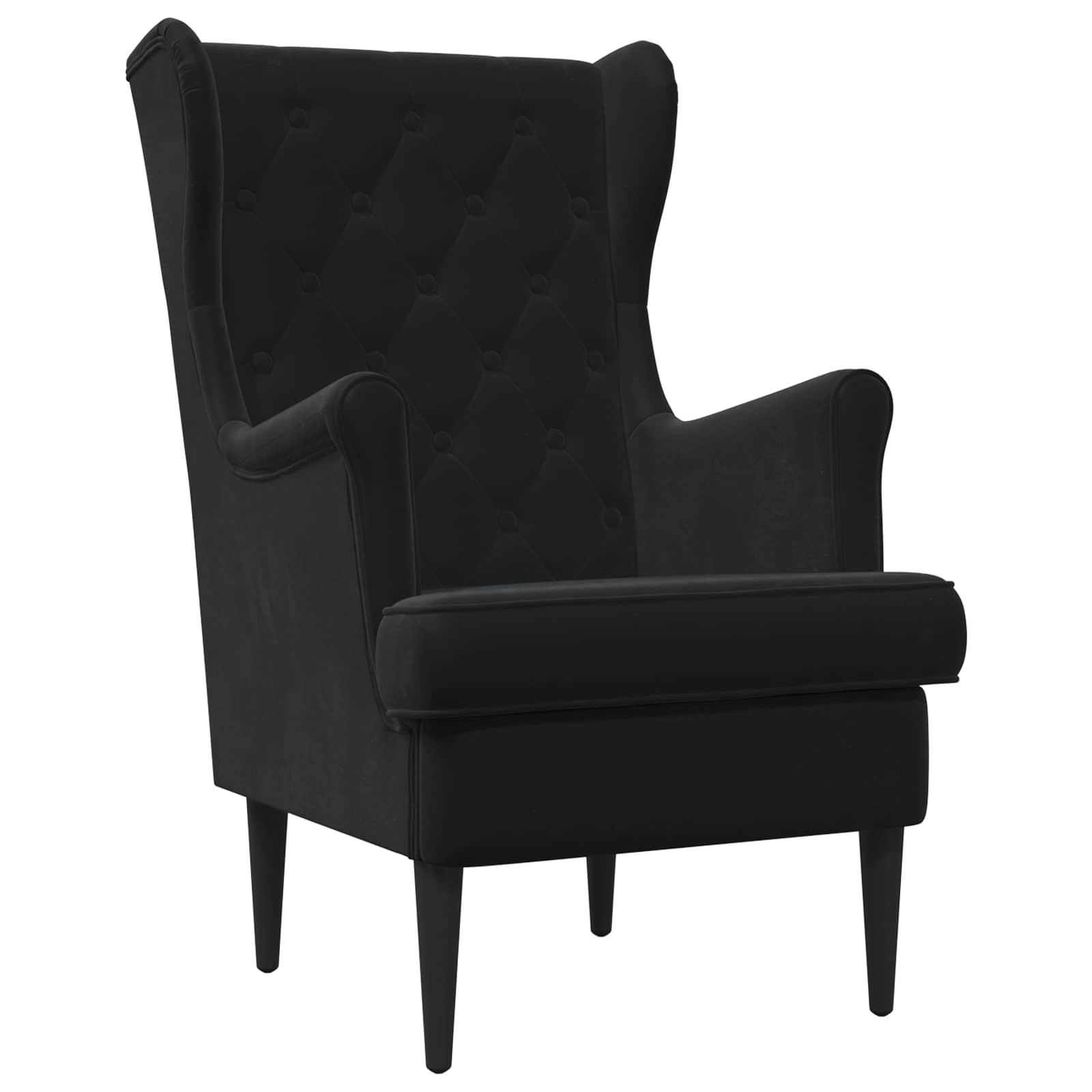 fauteuil Noir Velours - XIOS