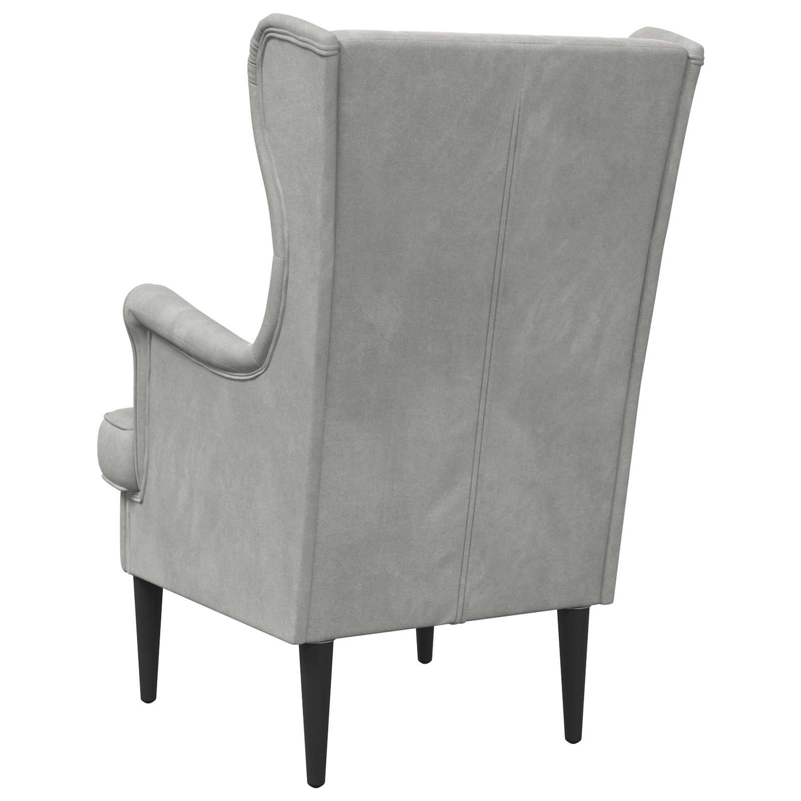 fauteuil Gris clair Velours - XIOS