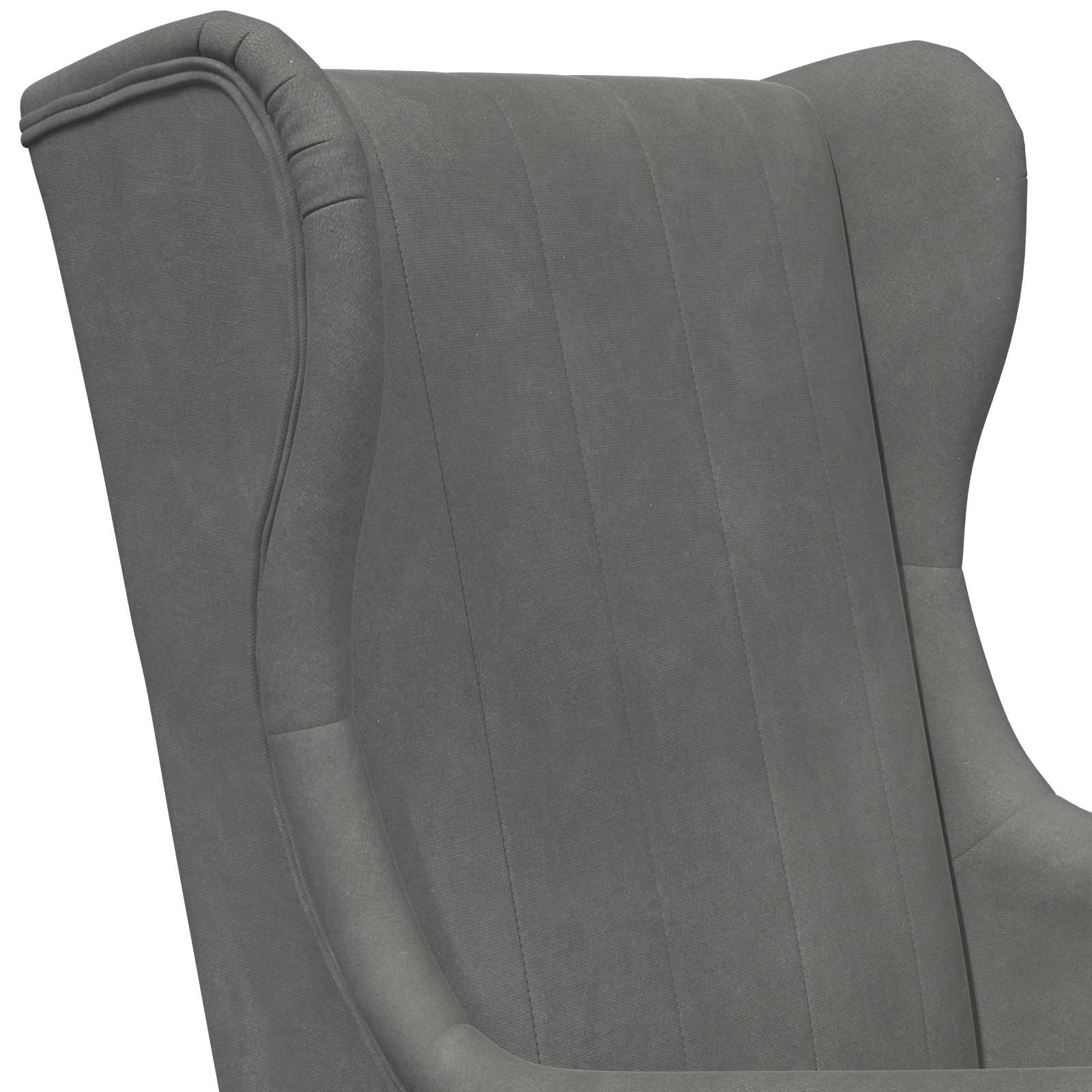 fauteuil Gris foncé Velours - XIOS