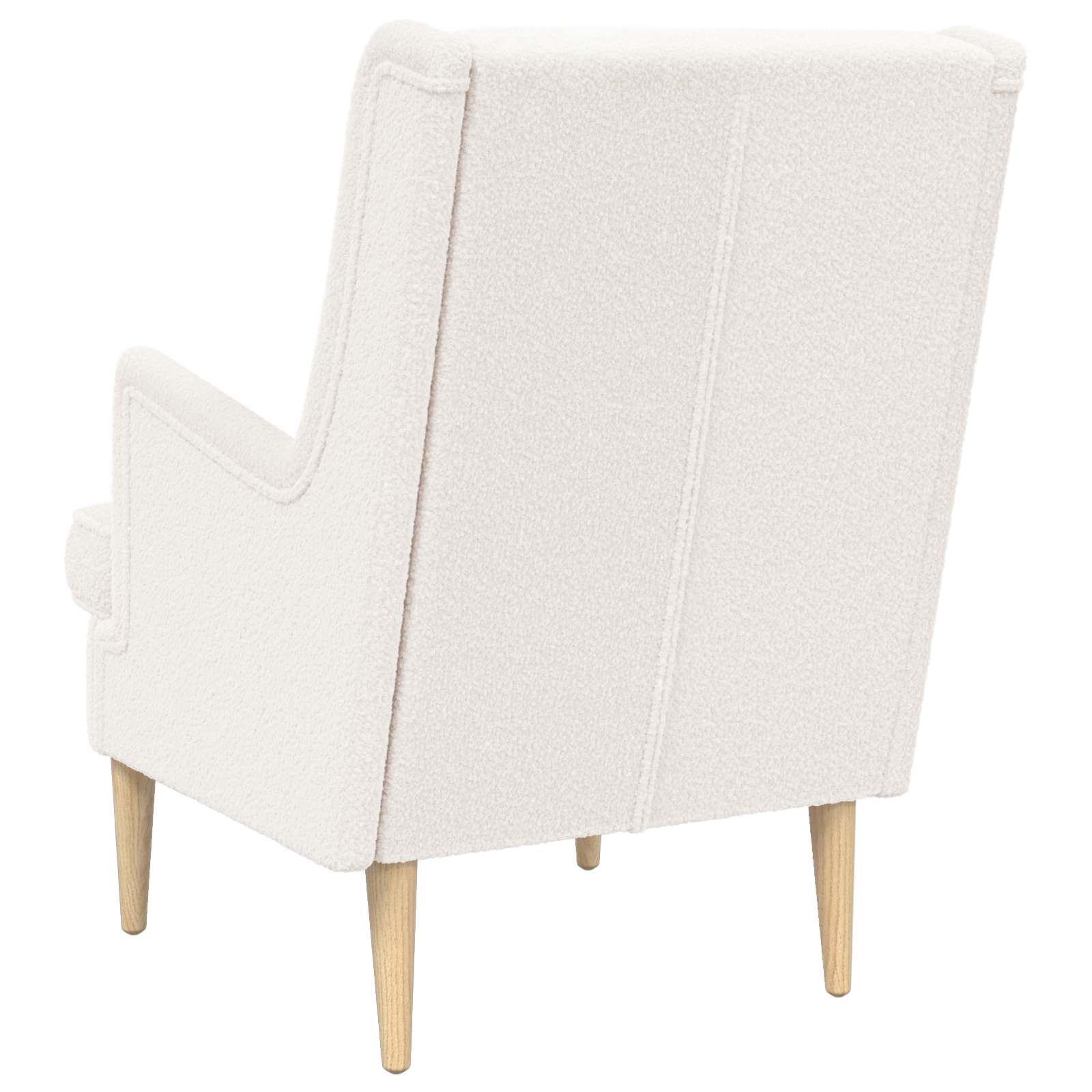 Fauteuil Crème Tissu en laine de mouton - XIOS