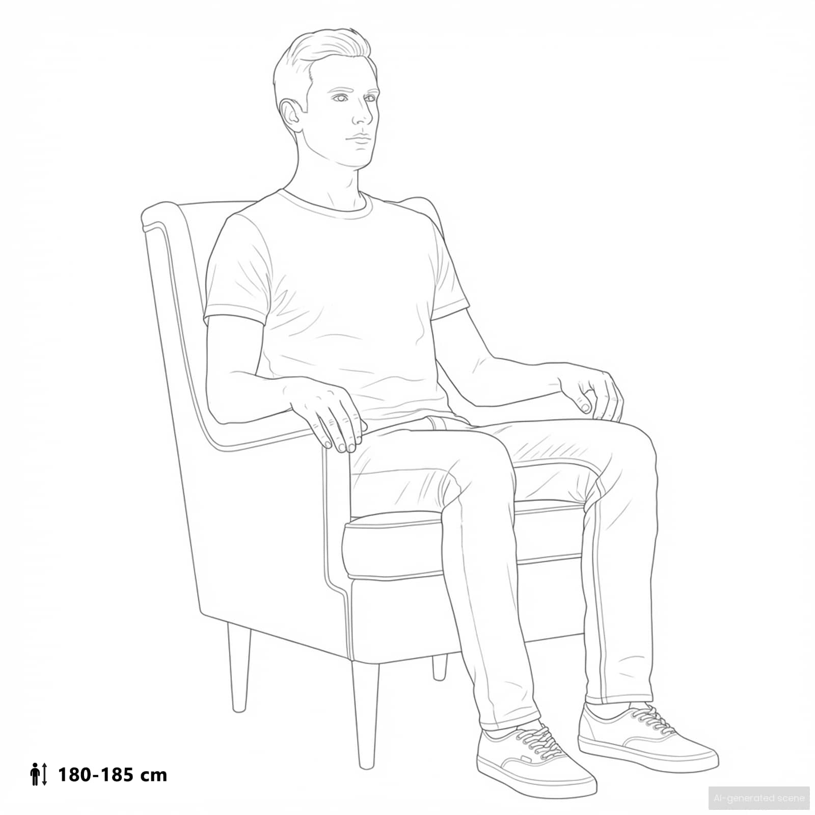 Fauteuil Crème Tissu en laine de mouton - XIOS
