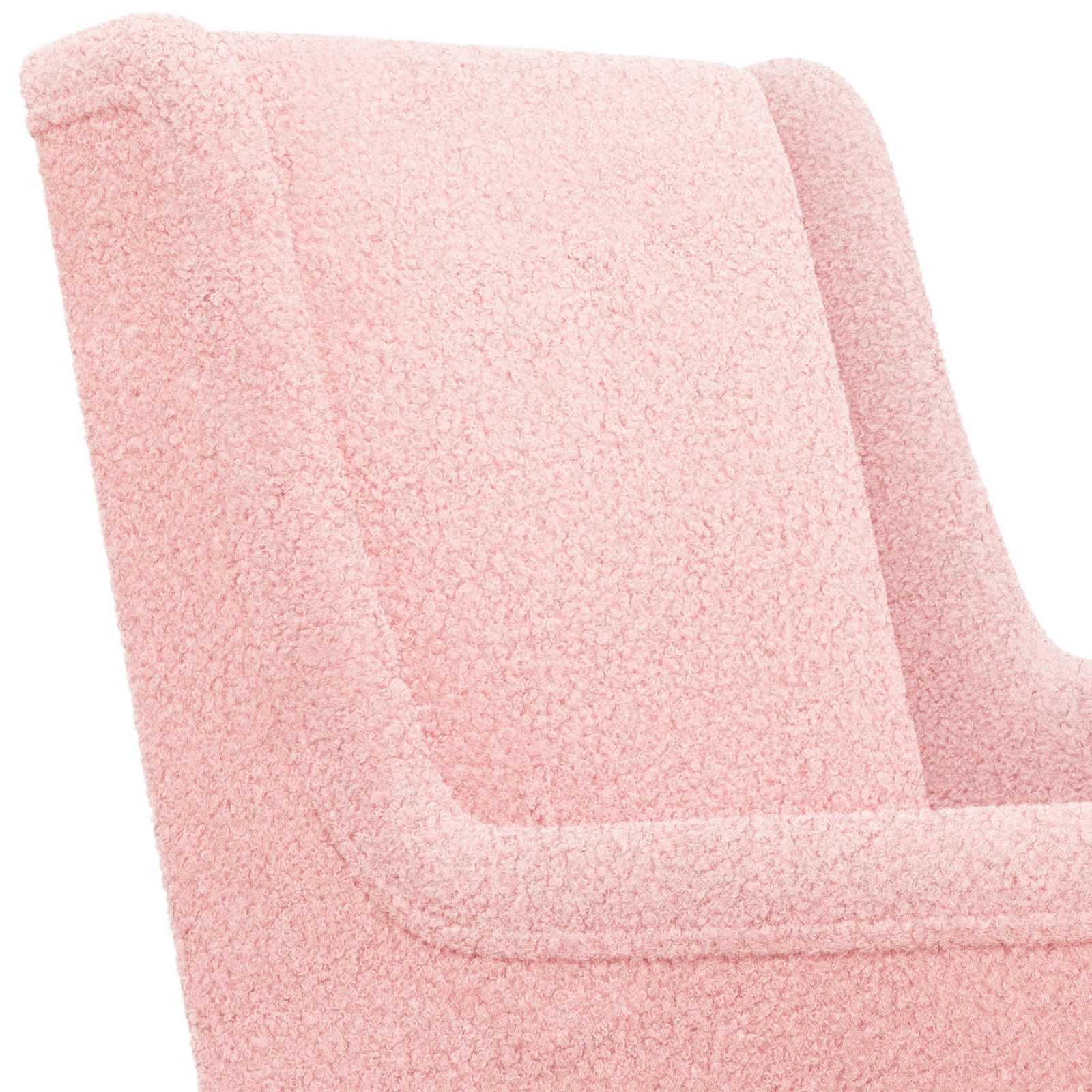 Fauteuil Rose Tissu en laine de mouton - XIOS