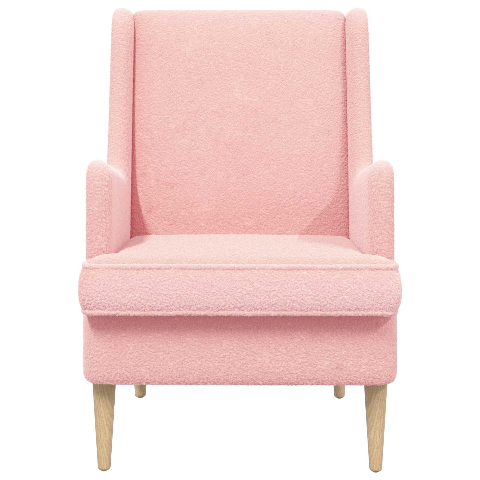 Fauteuil Rose Tissu en laine de mouton - XIOS