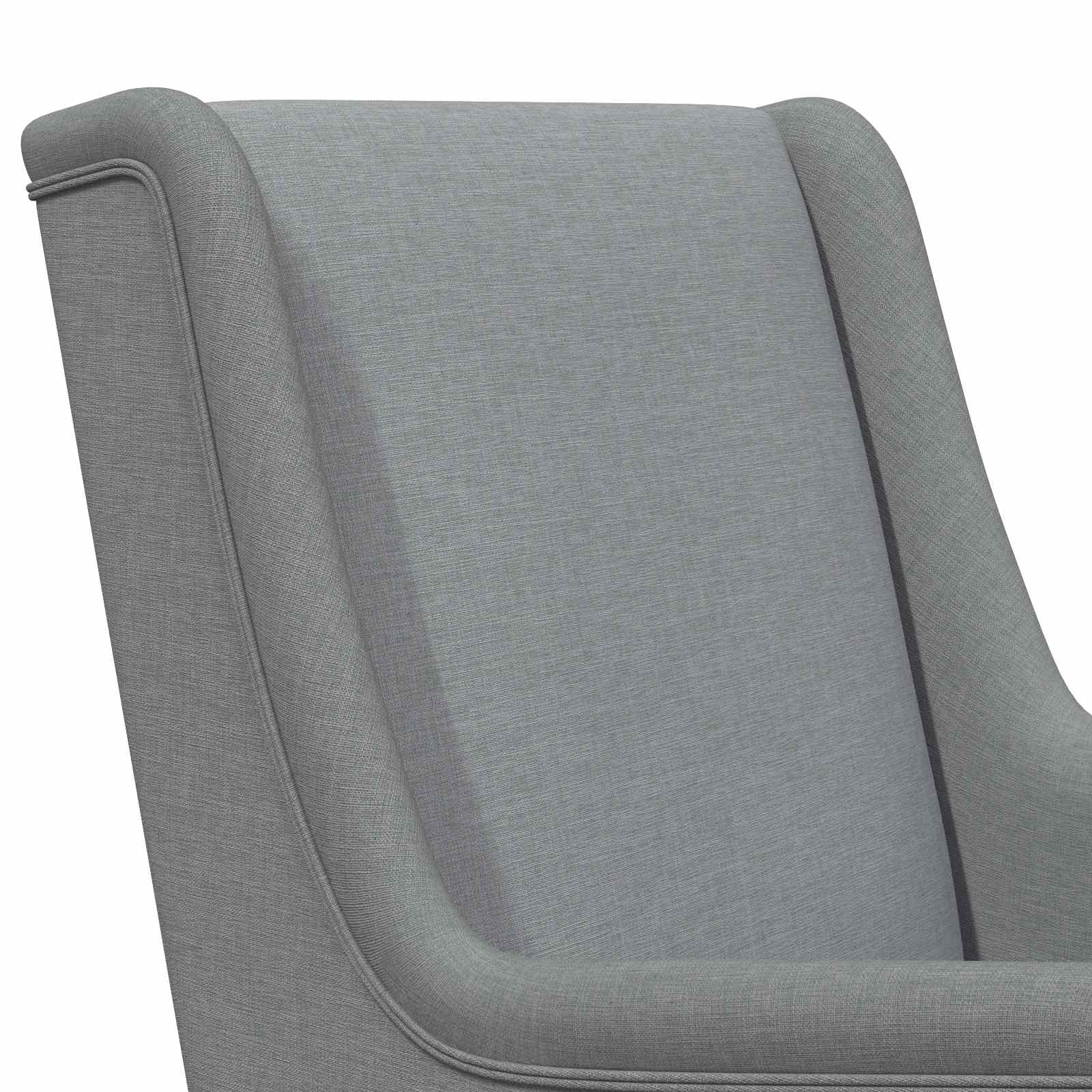 Chaise à bascule Gris clair 62 x 80 x 85 cm tissu - XIOS