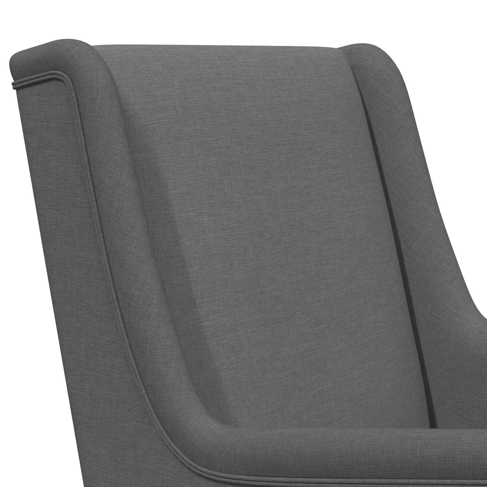 Chaise à bascule Gris foncé 62 x 80 x 85 cm tissu - XIOS