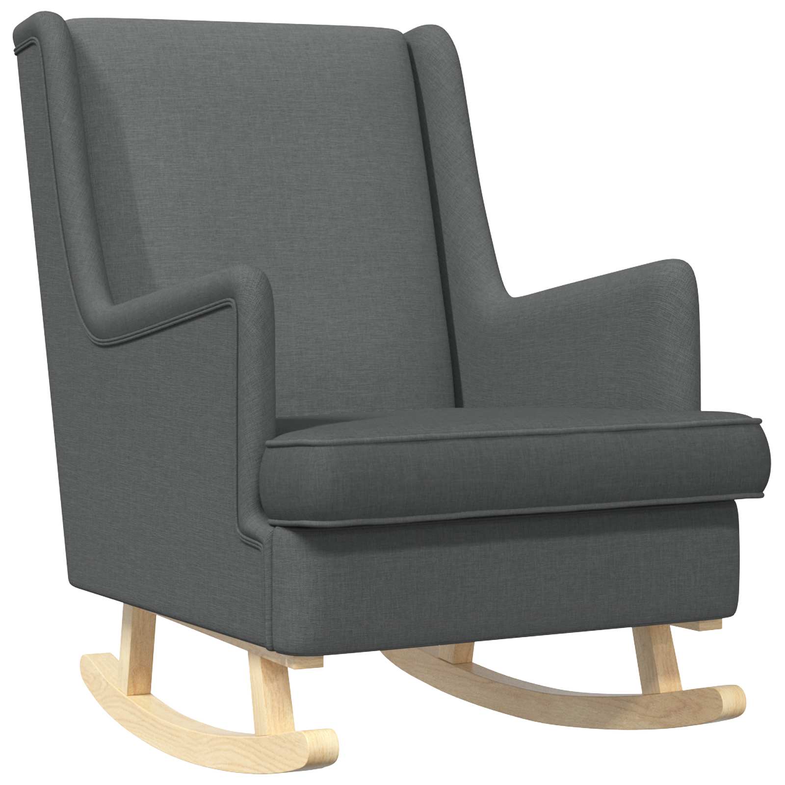 Chaise à bascule Gris foncé 62 x 80 x 85 cm tissu - XIOS