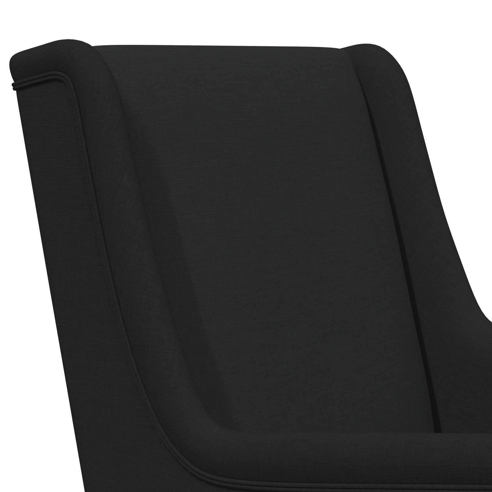 Chaise à bascule Noir 62 x 80 x 85 cm tissu - XIOS
