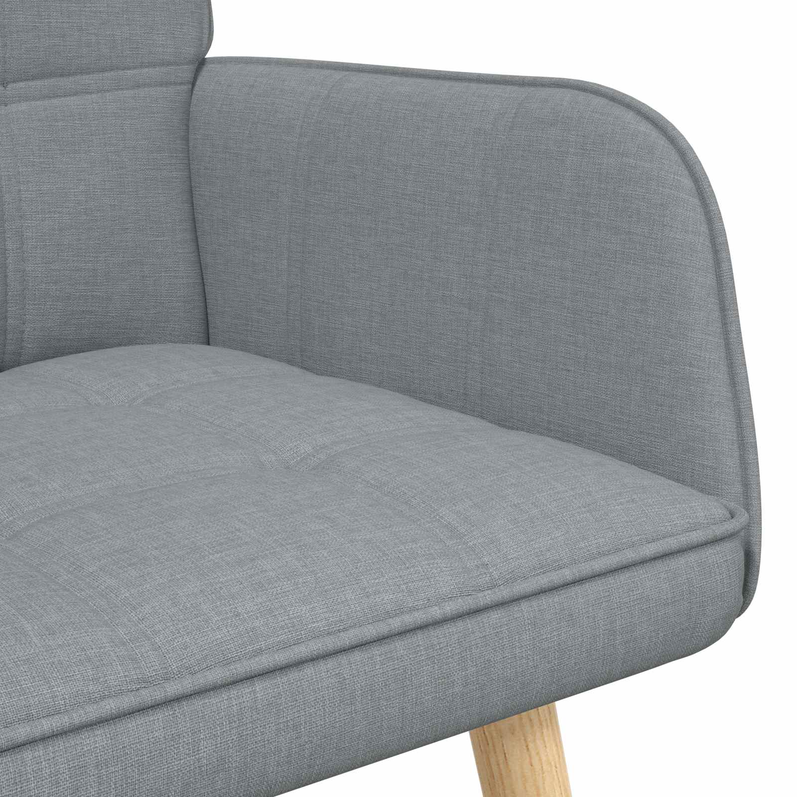 Canapé deux places Gris clair 115 x 61 x 87 cm tissu - XIOS