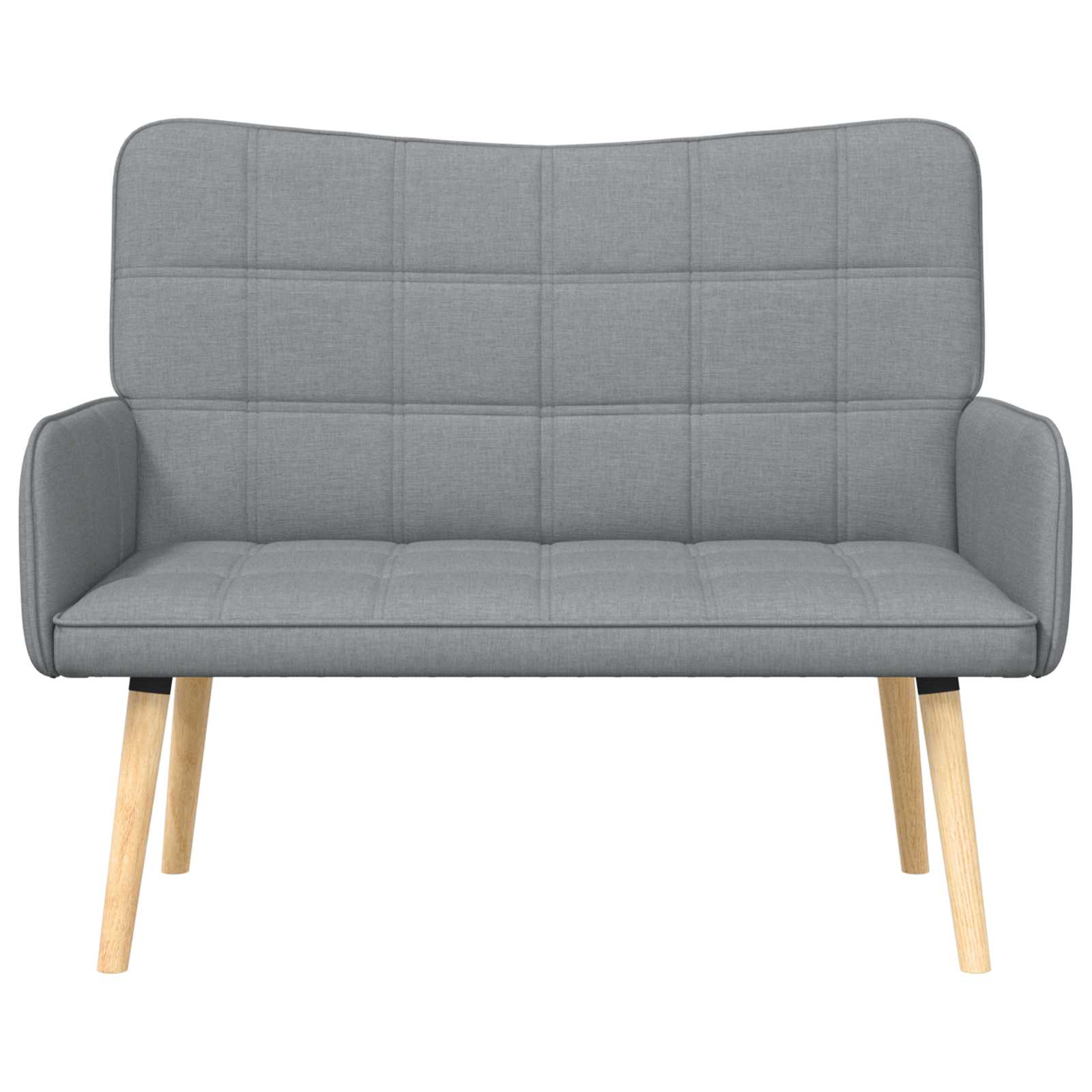 Canapé deux places Gris clair 115 x 61 x 87 cm tissu - XIOS