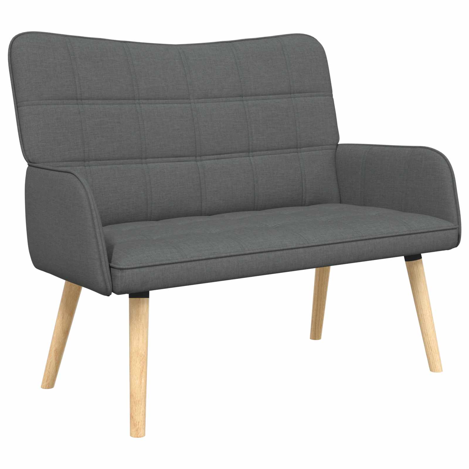 Canapé deux places Gris foncé 115 x 61 x 87 cm tissu - XIOS