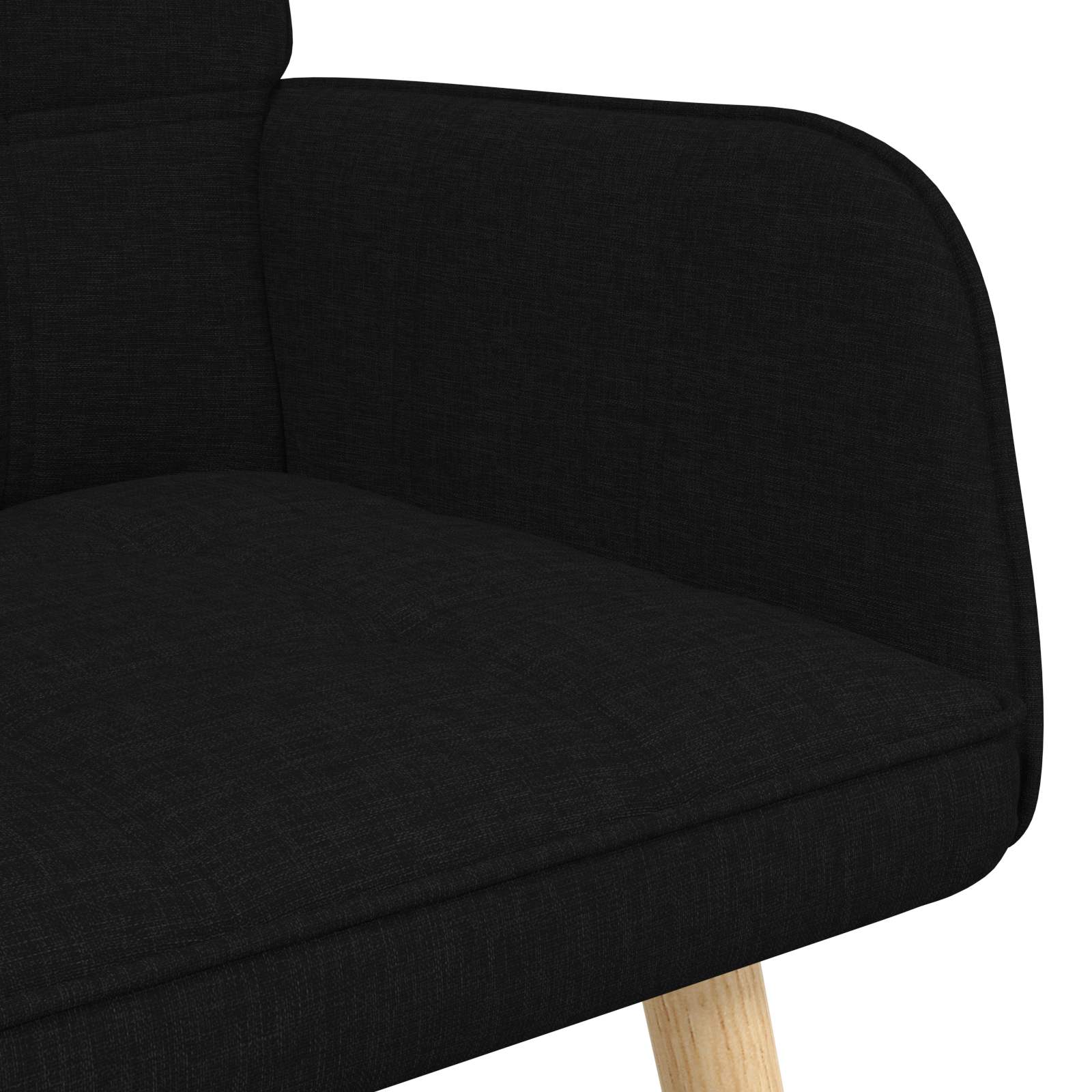 Canapé deux places Noir 115 x 61 x 87 cm tissu - XIOS