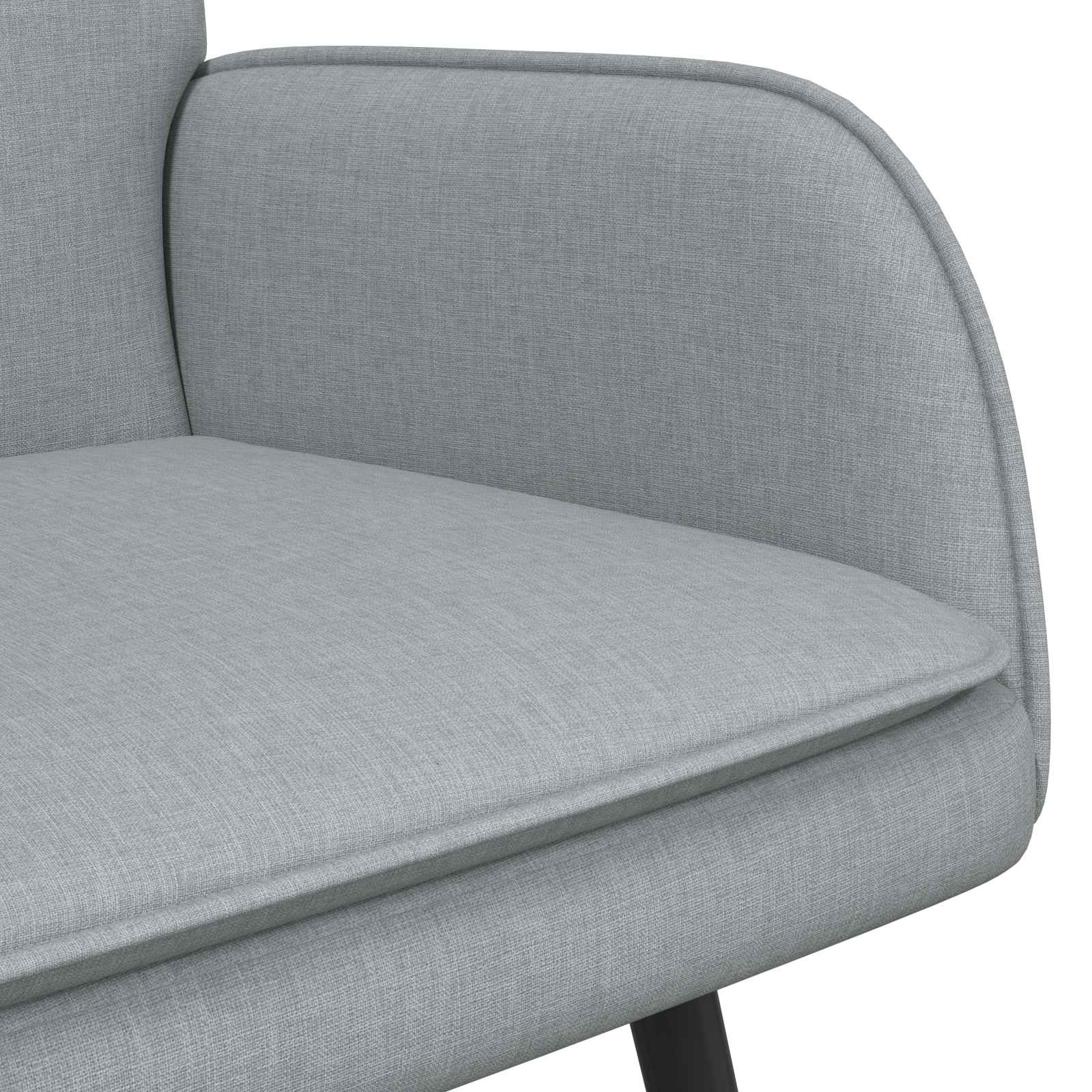 Sofa 2 places Gris clair 115 x 61 x 87 cm tissu - XIOS