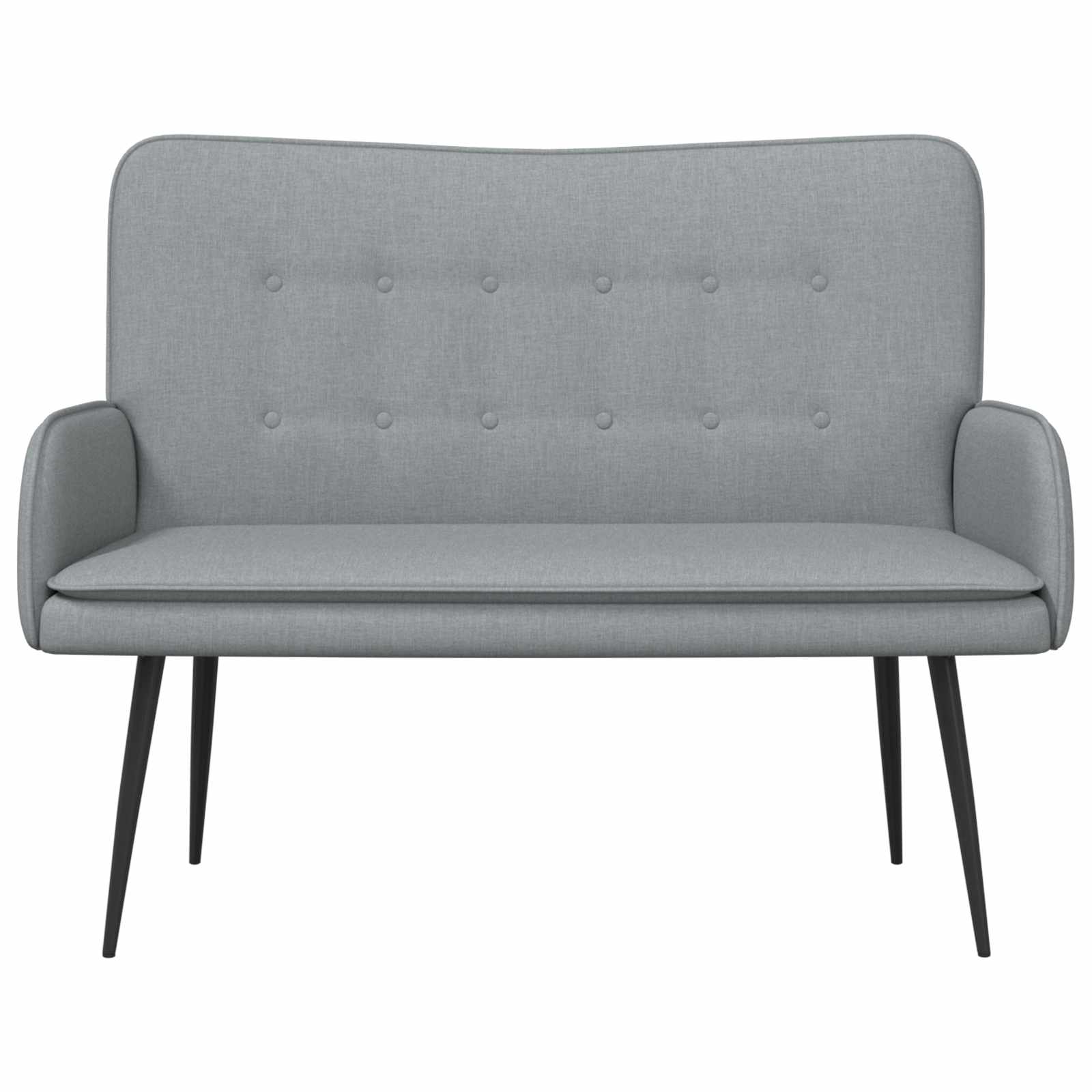 Sofa 2 places Gris clair 115 x 61 x 87 cm tissu - XIOS