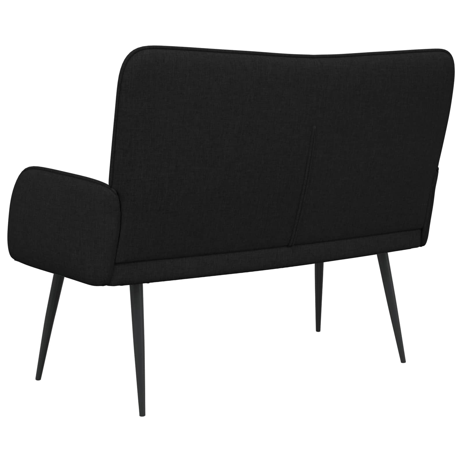 Sofa 2 places Noir 115 x 61 x 87 cm tissu - XIOS