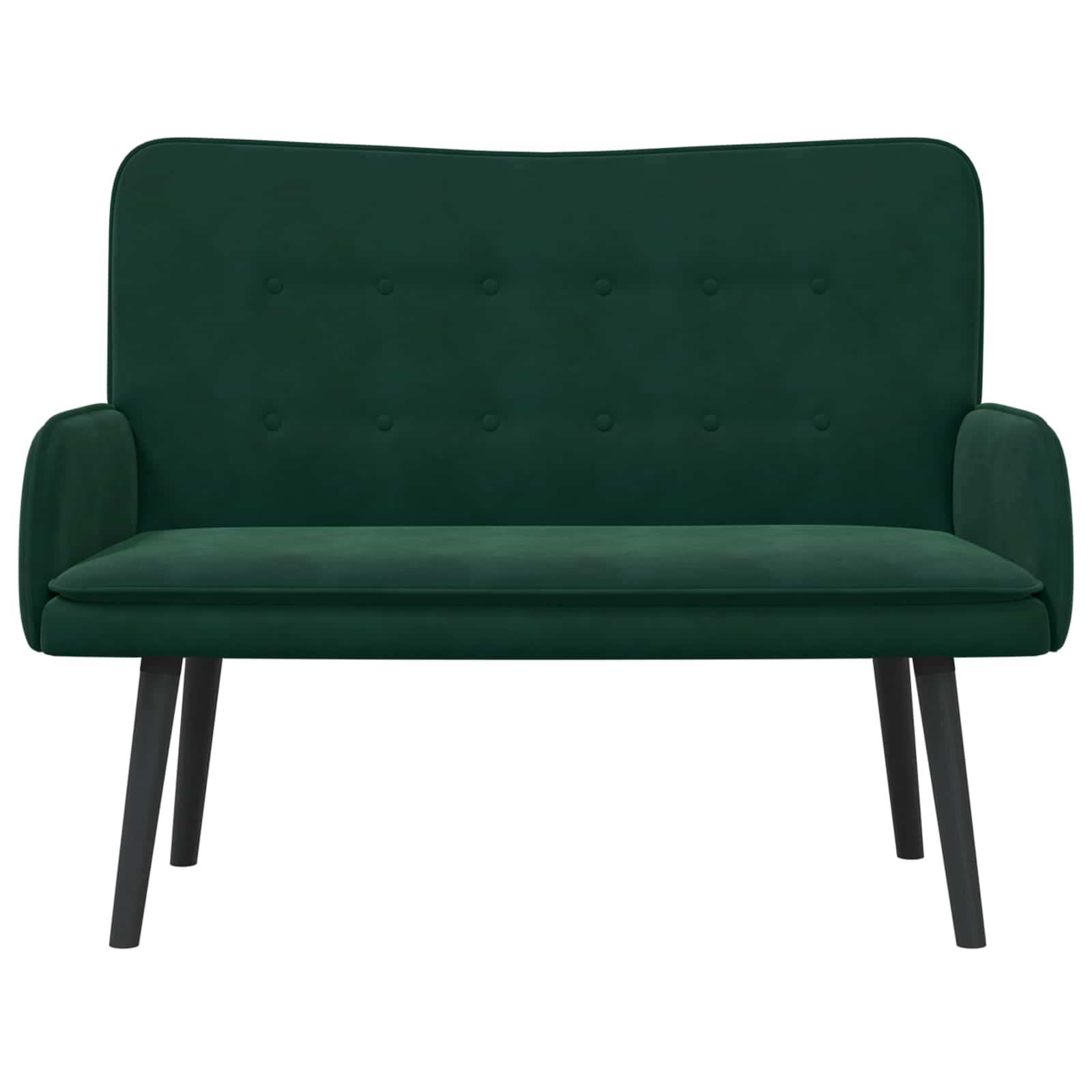 Canapé deux places Vert foncé 115 x 61 x 87 cm Velours - XIOS