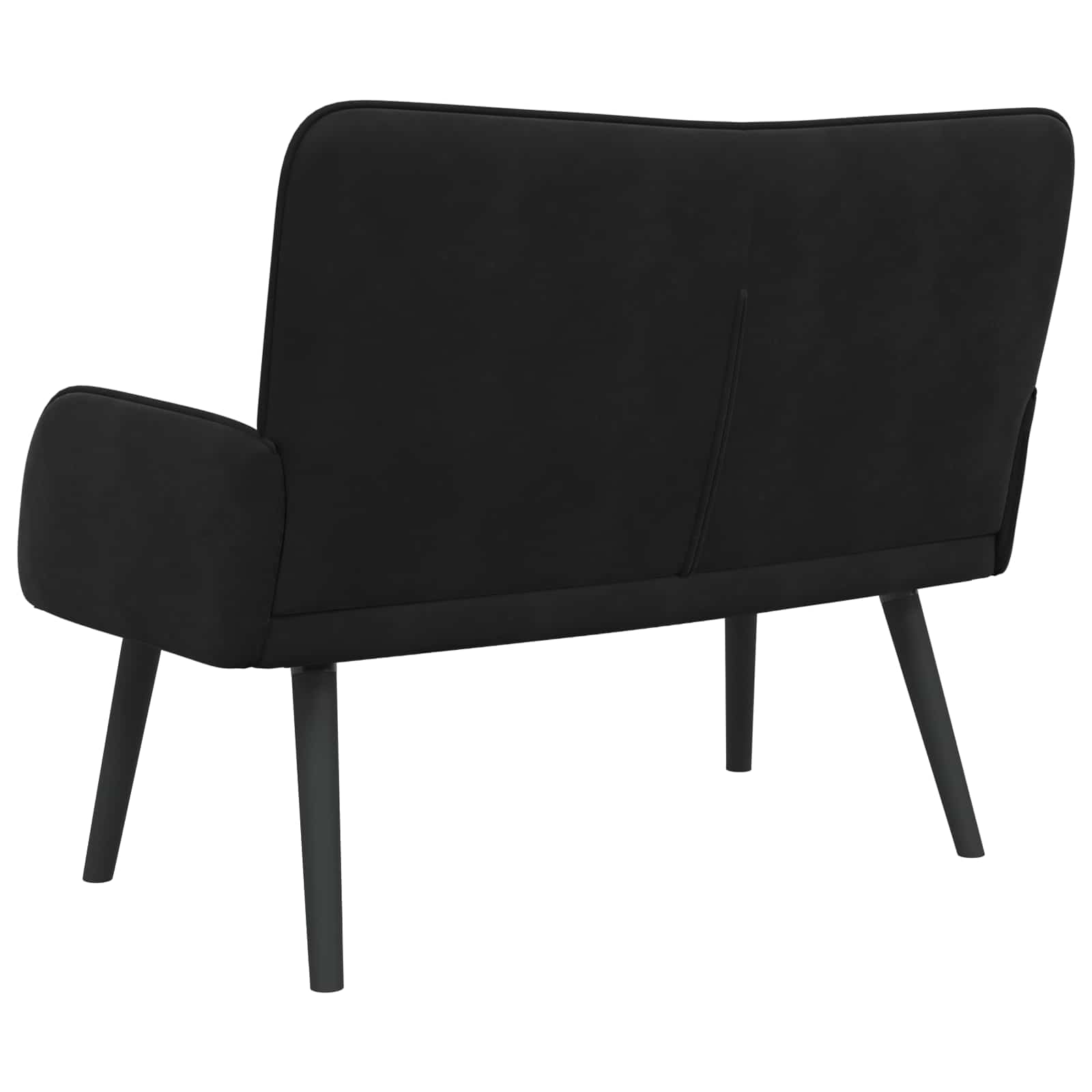 Canapé deux places Noir 115 x 61 x 87 cm Velours - XIOS