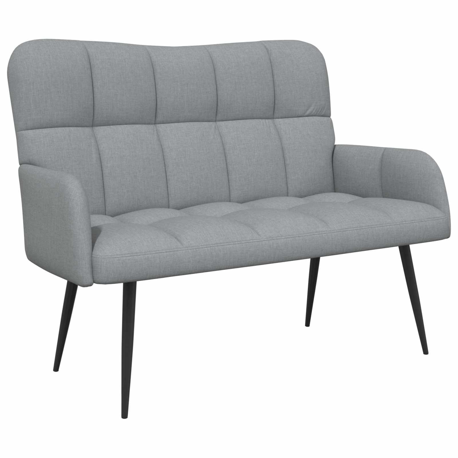 Canapé deux places Gris clair 115 x 61 x 87 cm tissu - XIOS
