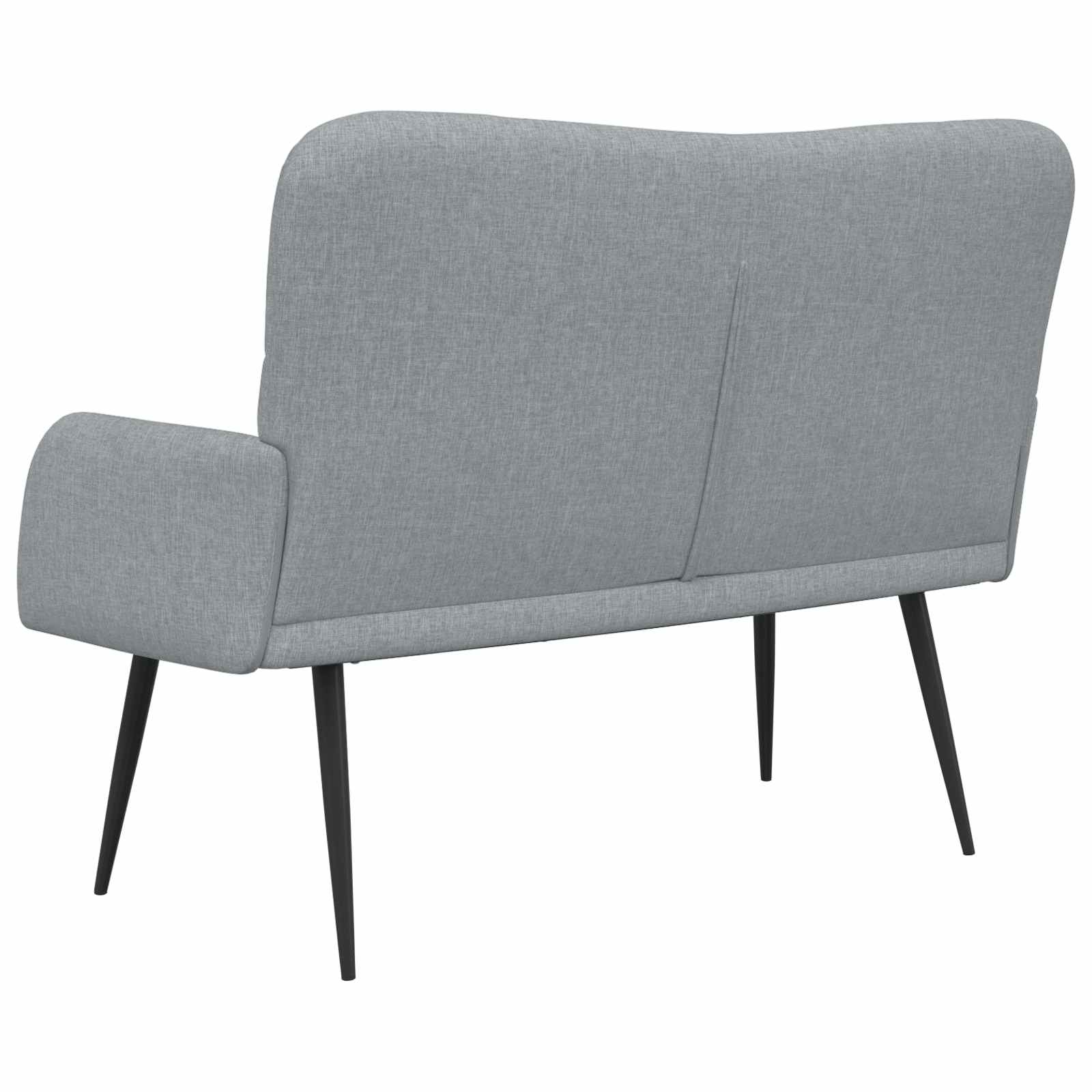 Canapé deux places Gris clair 115 x 61 x 87 cm tissu - XIOS