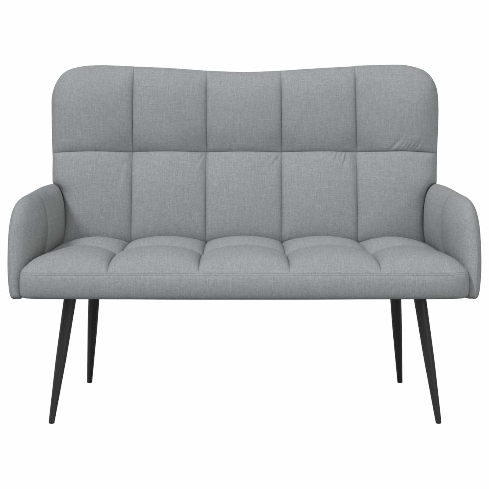 Canapé deux places Gris clair 115 x 61 x 87 cm tissu - XIOS