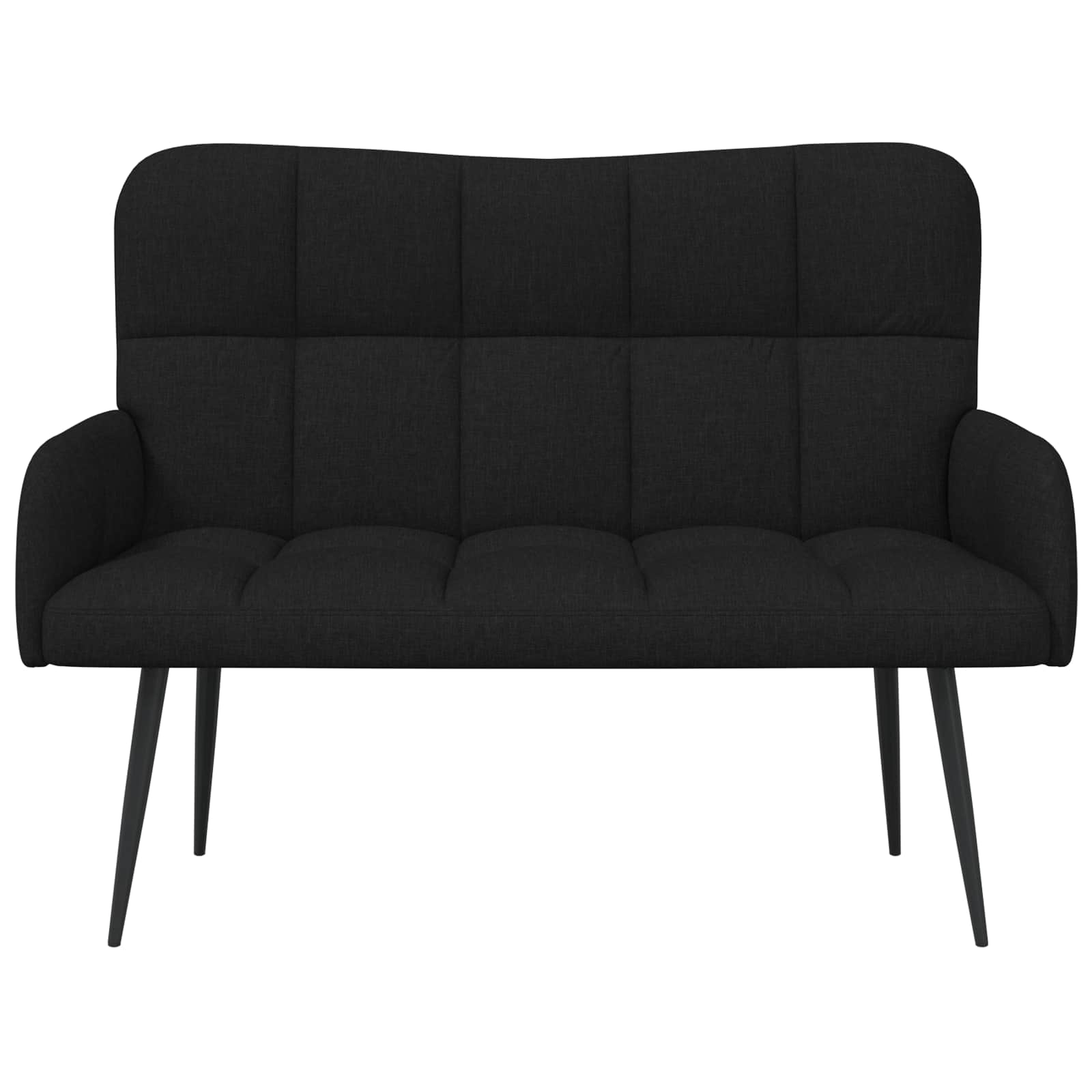 Canapé deux places Noir 115 x 61 x 87 cm tissu - XIOS