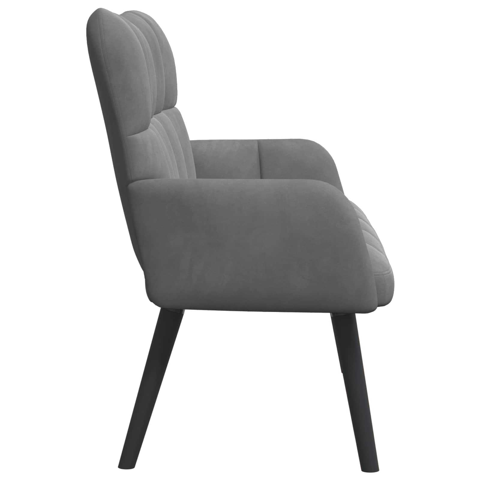 Canapé deux places Gris foncé 115 x 61 x 87 cm Velours - XIOS