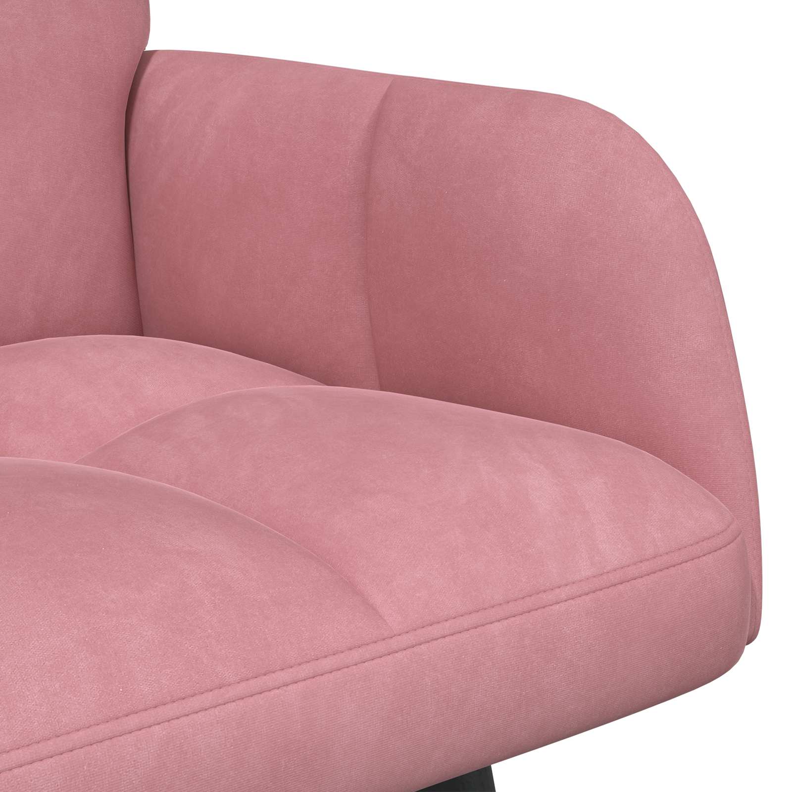 Canapé deux places Rose 115 x 61 x 87 cm Velours - XIOS