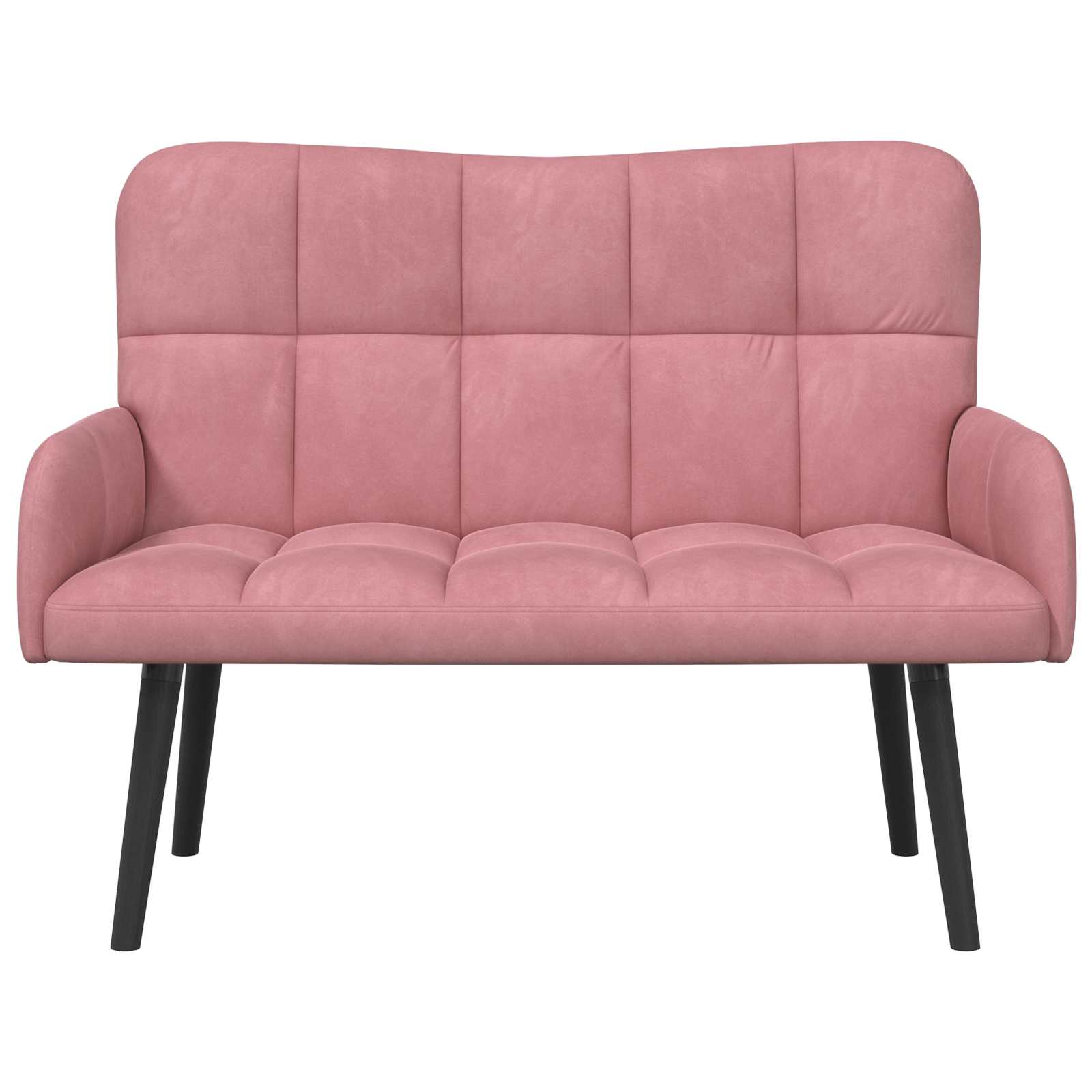 Canapé deux places Rose 115 x 61 x 87 cm Velours - XIOS