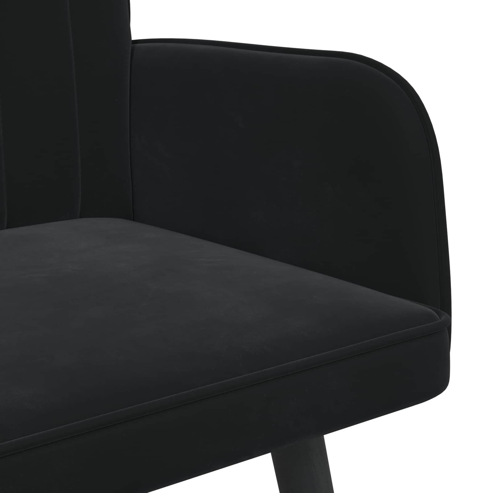 Canapé deux places Noir 115 x 61 x 87 cm Velours - XIOS