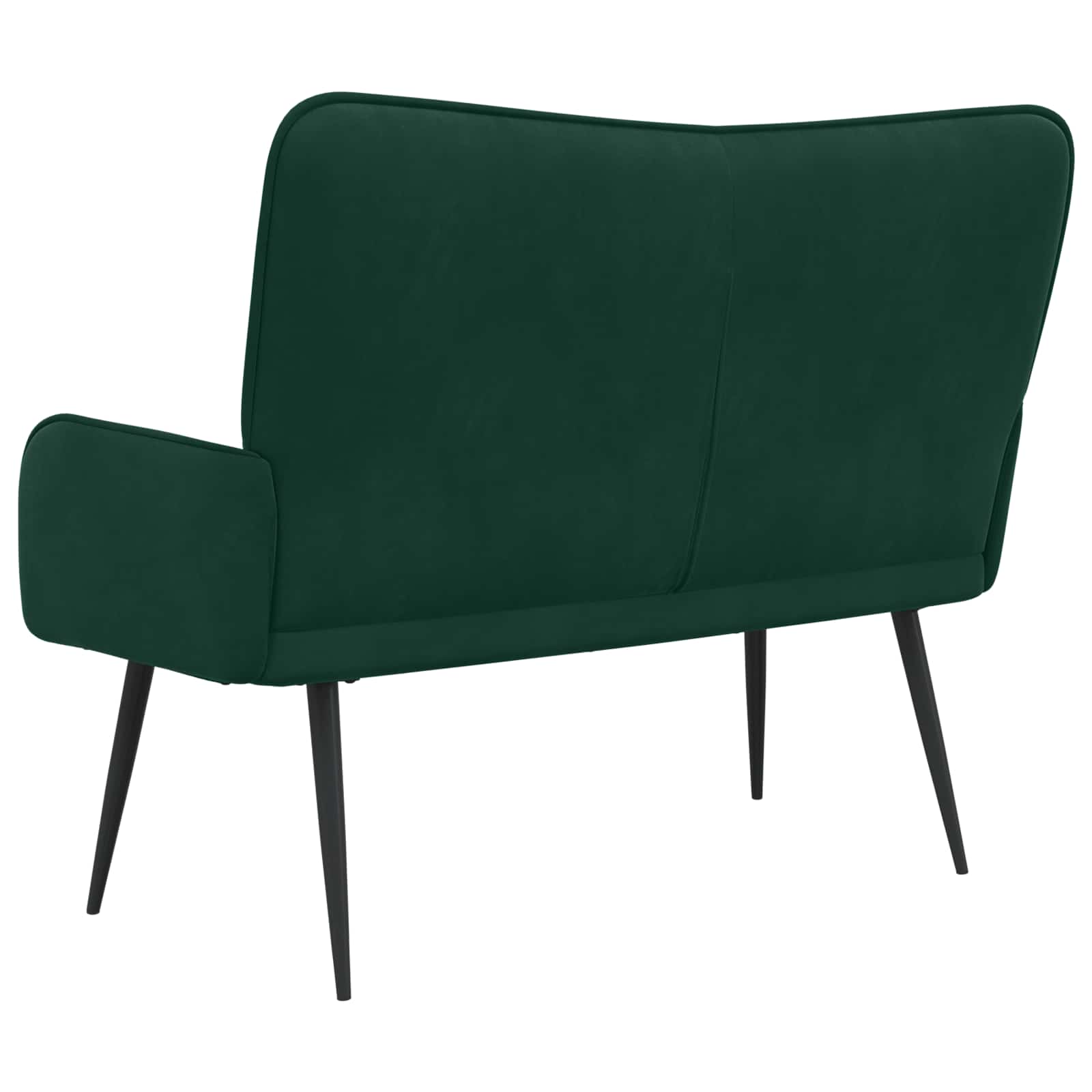 Canapé deux places Vert foncé 115 x 61 x 87 cm Velours - XIOS