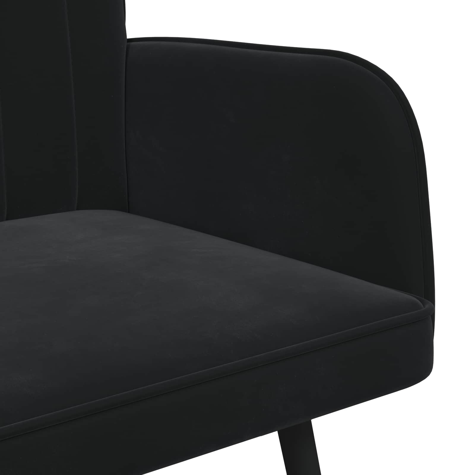Canapé deux places Noir 115 x 61 x 87 cm Velours - XIOS