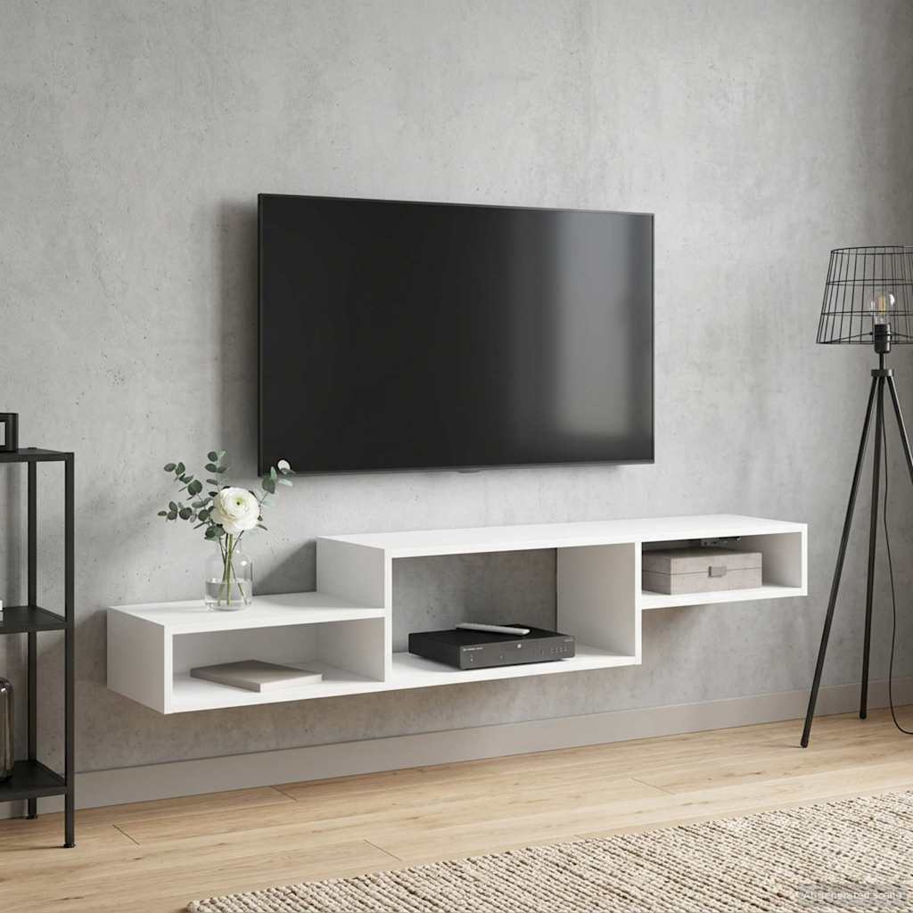 Meuble TV mural Montage mural Blanc 150 x 28 x 26 cm - XIOS