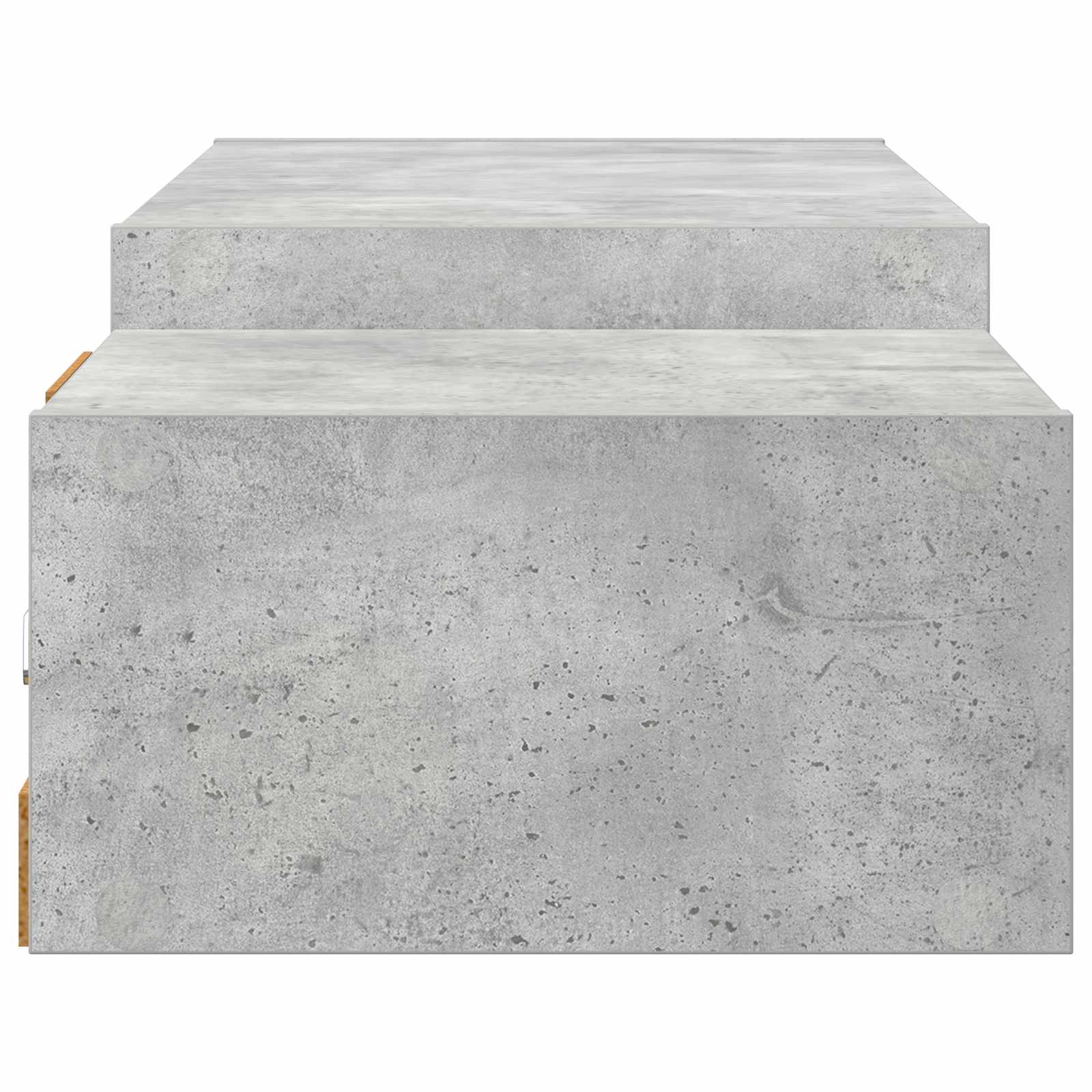 Meuble TV mural Montage mural Gris béton 140 x 28 x 21 cm - XIOS