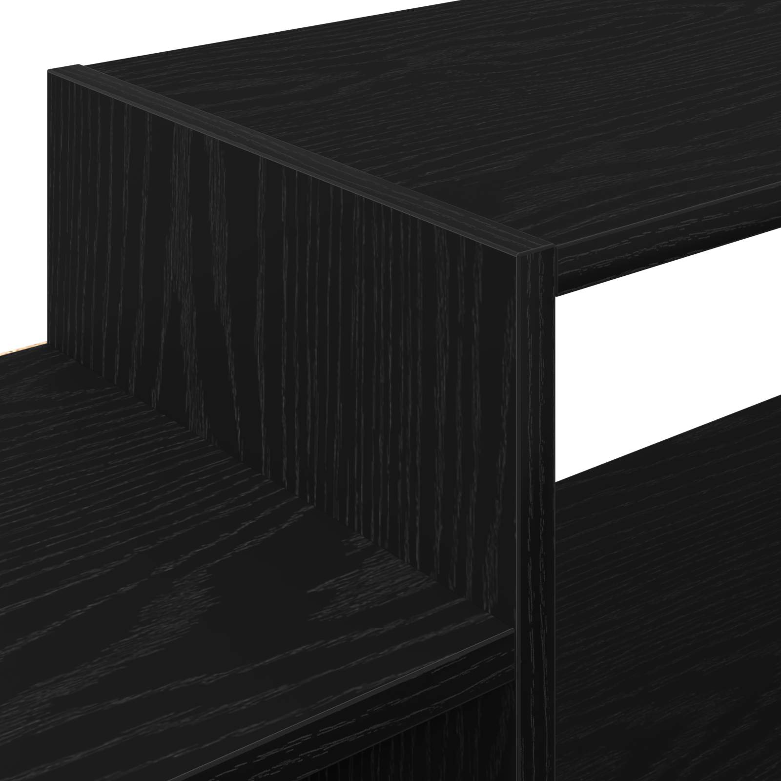 Meuble TV mural Montage mural Chêne noir 180 x 28 x 21 cm - XIOS