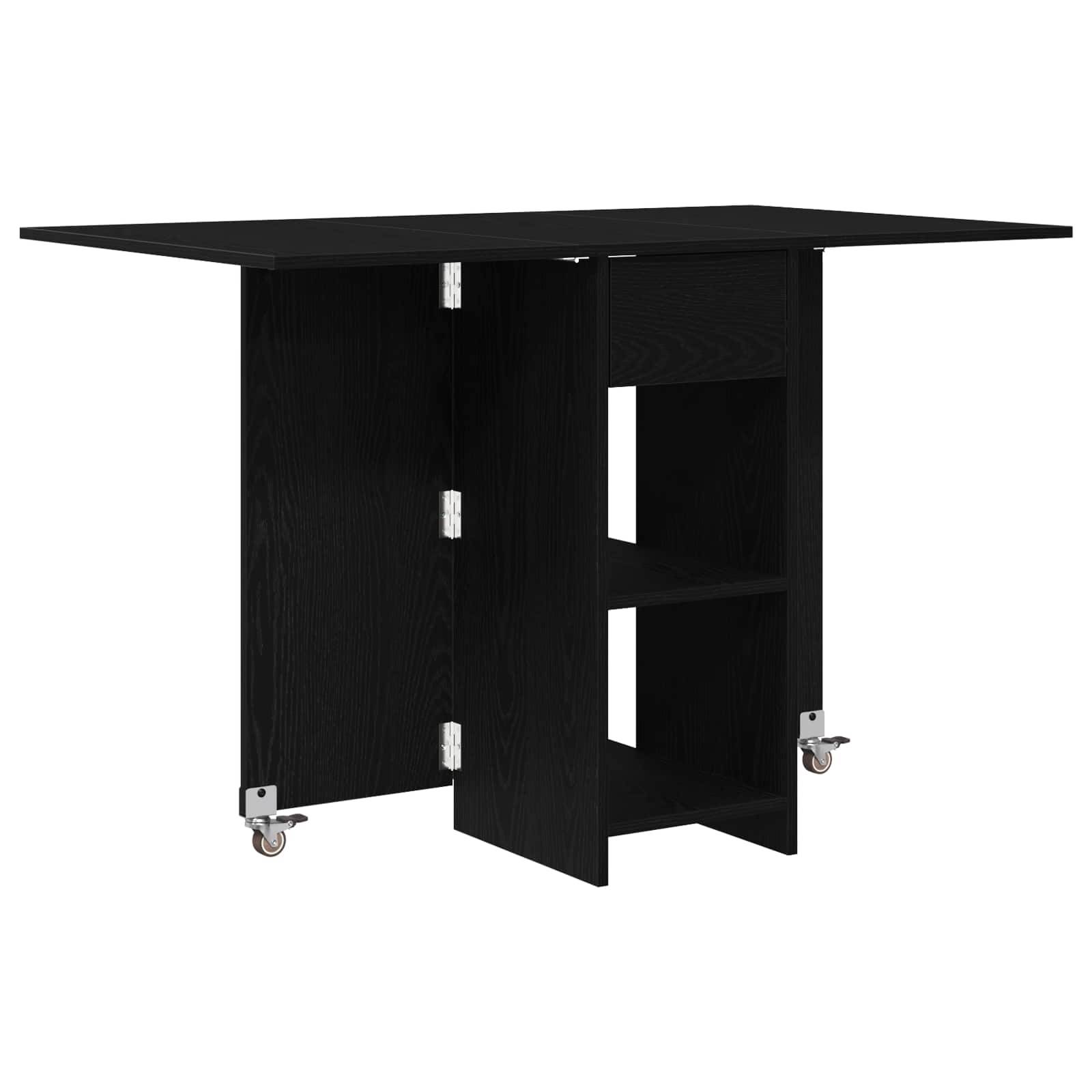 Table à dîner 115 x 70 x 75 cm Bois d'ingénierie Chêne noir - XIOS