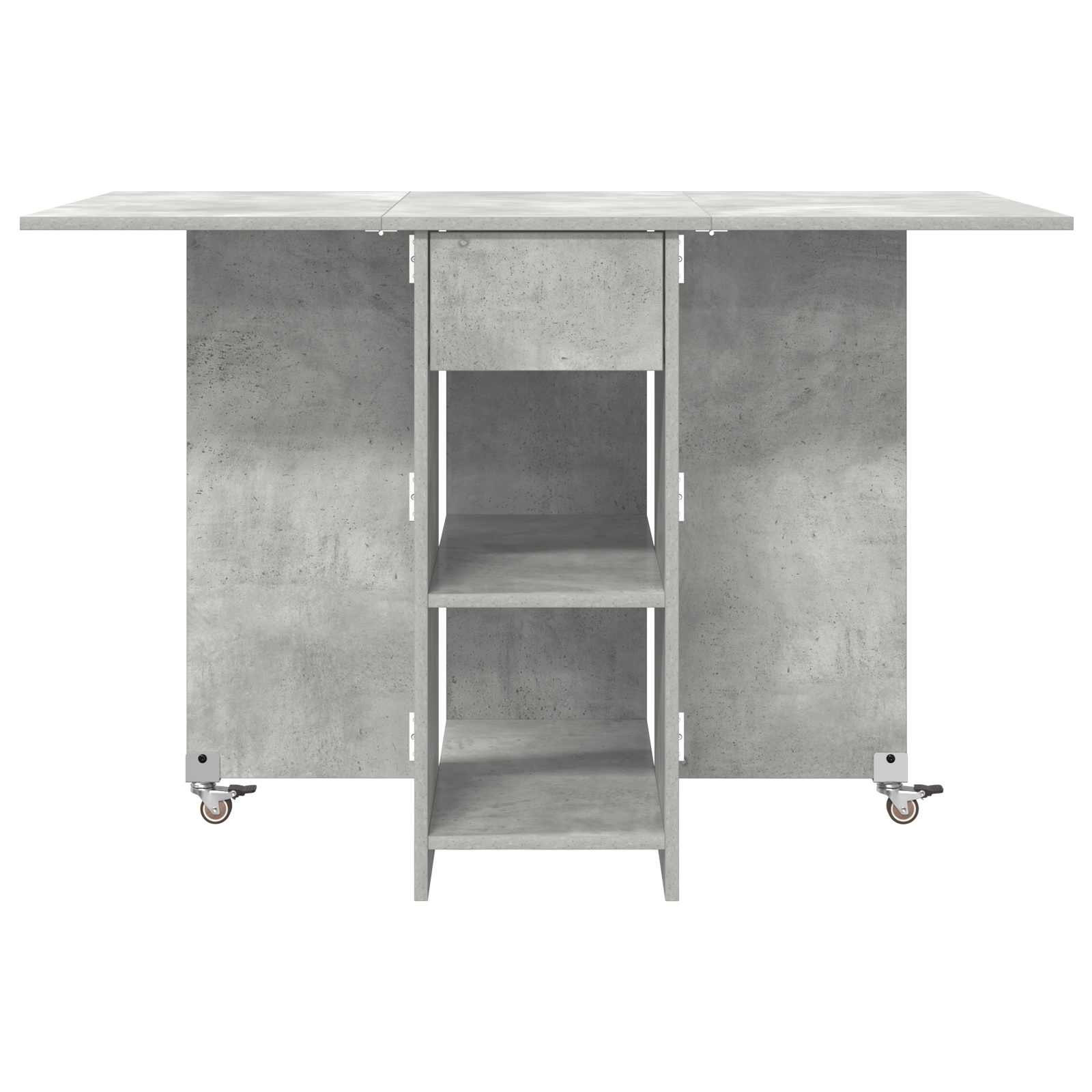 Table à dîner 115 x 70 x 75 cm Bois d'ingénierie Gris béton - XIOS