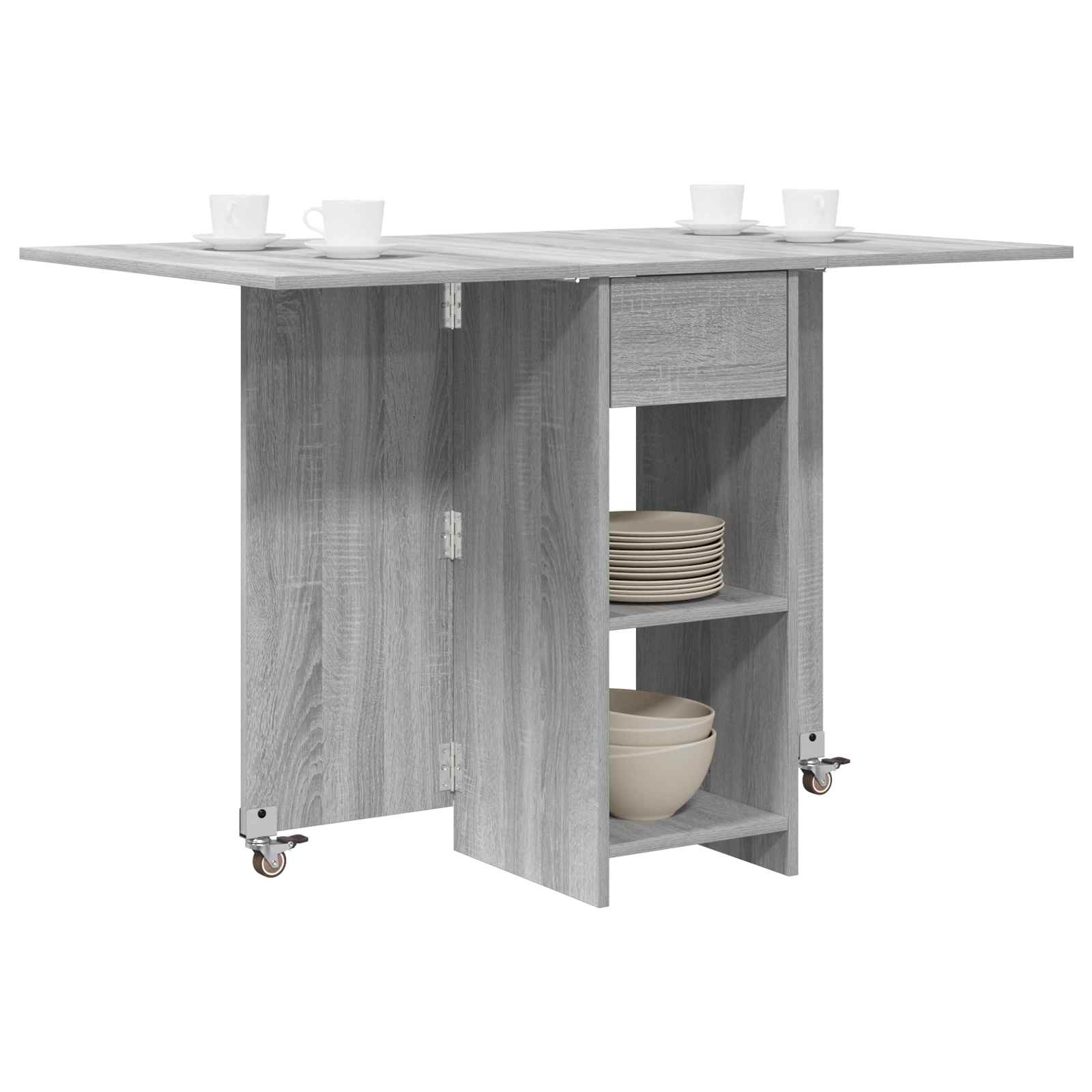 Table à dîner 115 x 70 x 75 cm Bois d'ingénierie Sonoma gris - XIOS
