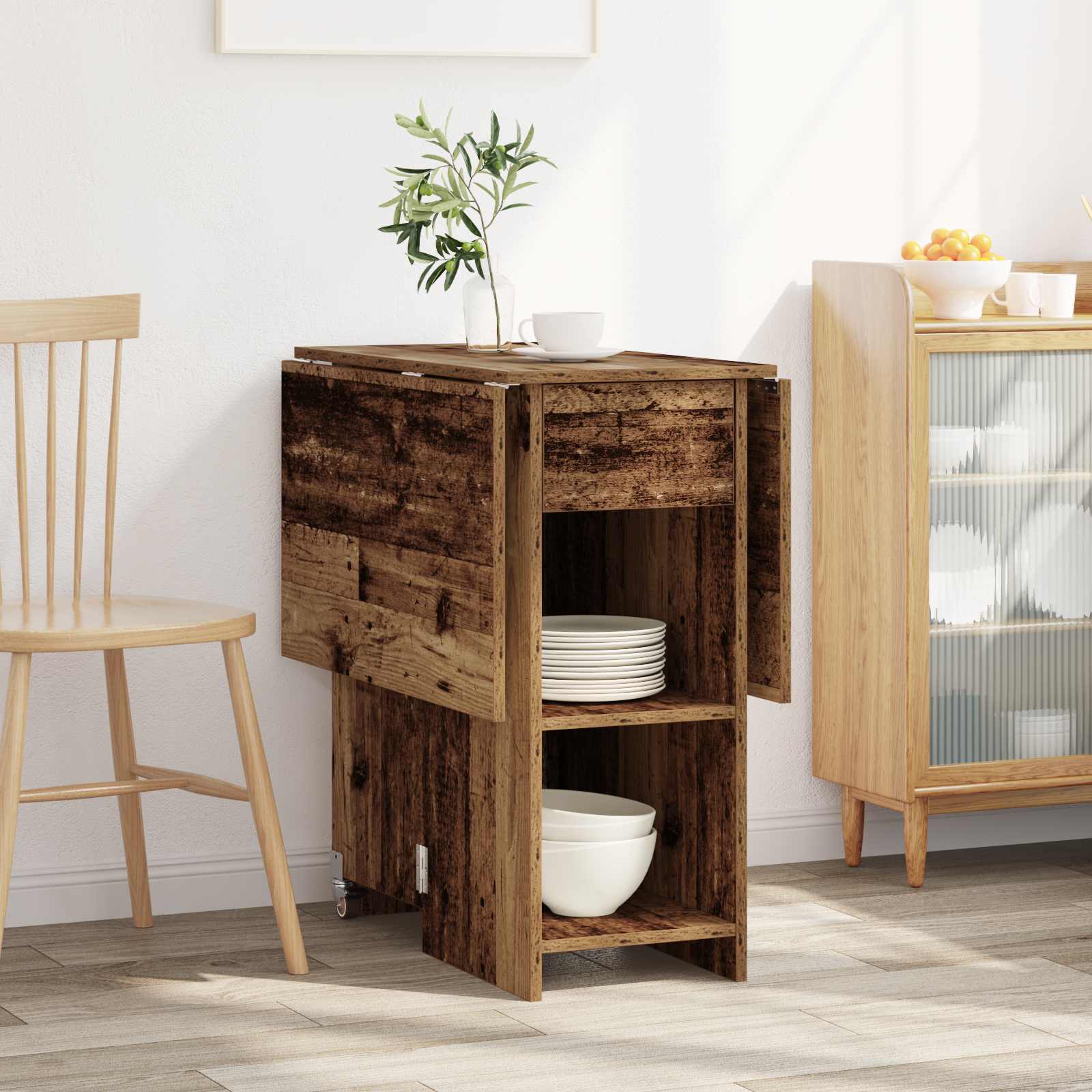 Table à dîner 115 x 70 x 75 cm Bois d'ingénierie Bois ancien - XIOS
